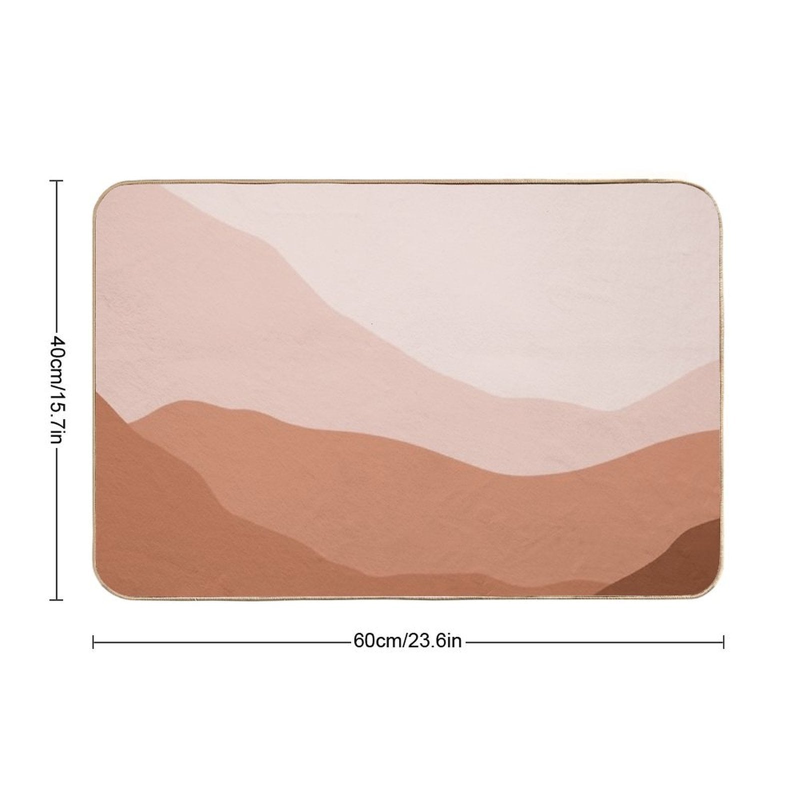 Pink Landscape  Long-Lasting Bath Mat