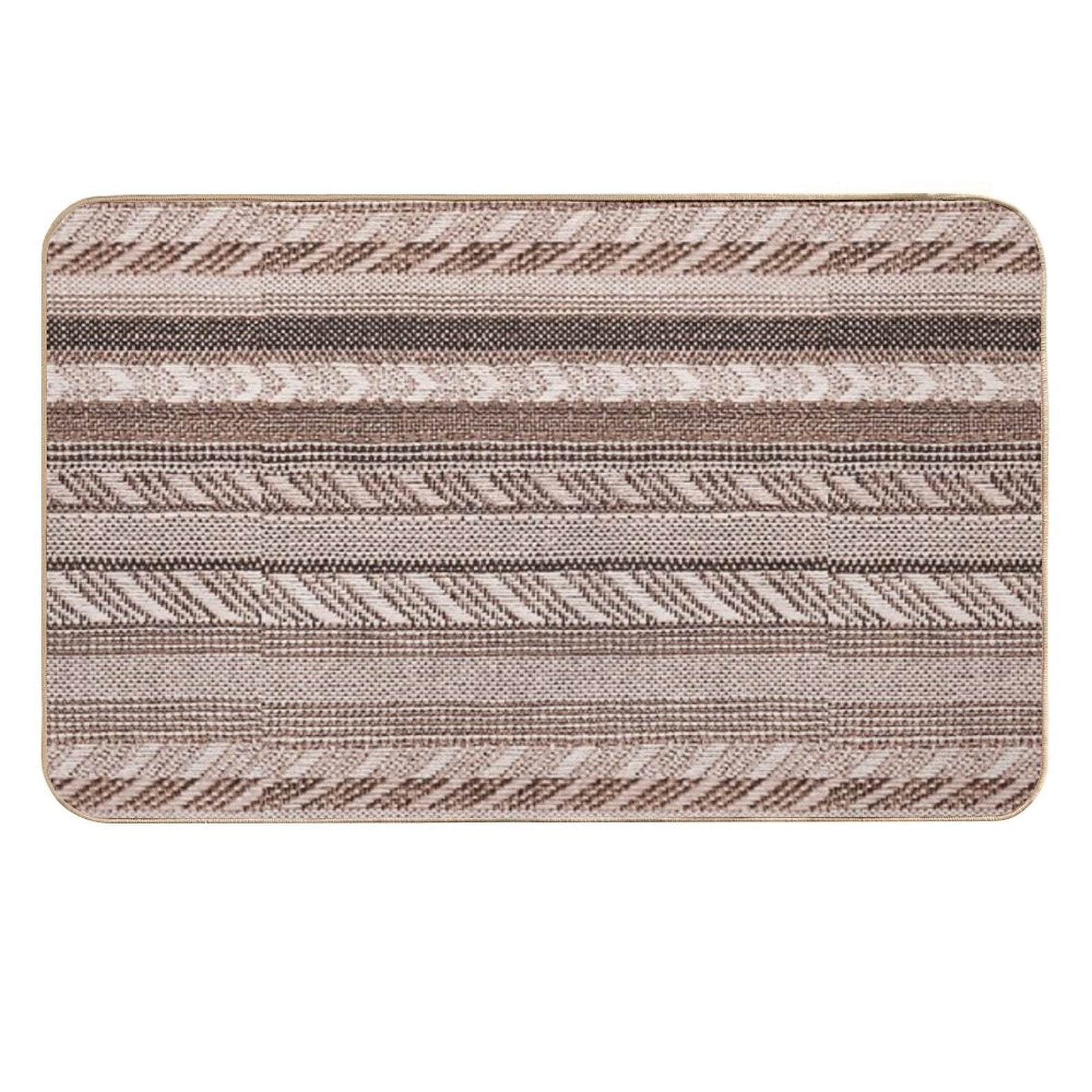 Brassy - Boho Stripe -  Long-Lasting Bath Mat