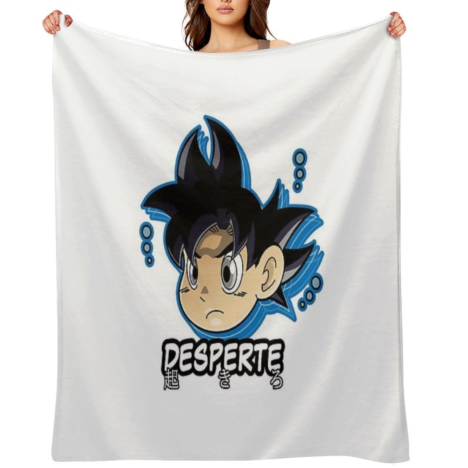 Chibi Ultra Instinct Goku Comfort Throw Blanket