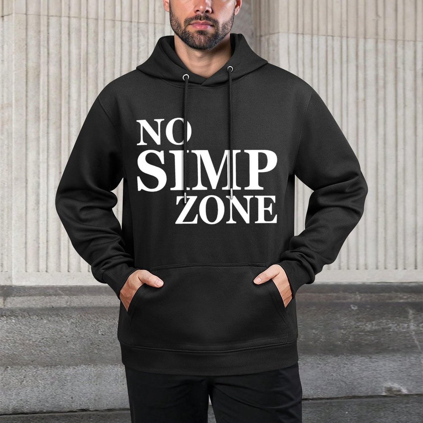 No Simp Zone Caution Meme No Egirl Simping Patrol Anti Simp Pilling-Resistant Hoodie