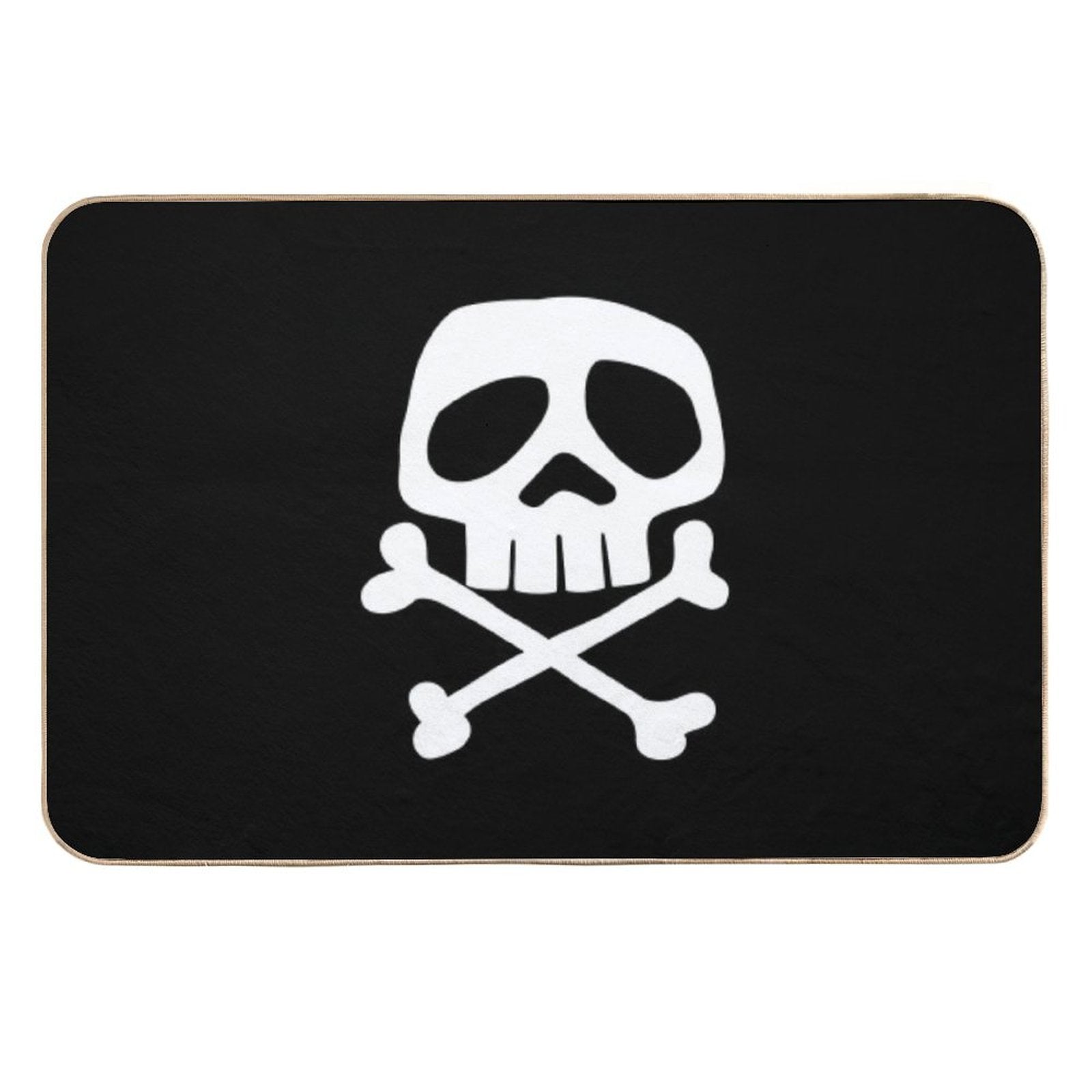 Old School Punk Rock Skull  Eco-Friendly Bath Mat