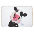 CoW PRiNT, ANiMaL PRiNT ' ARTHuR ' BY SHiRLeY MacARTHuR  Long-Lasting Bath Mat