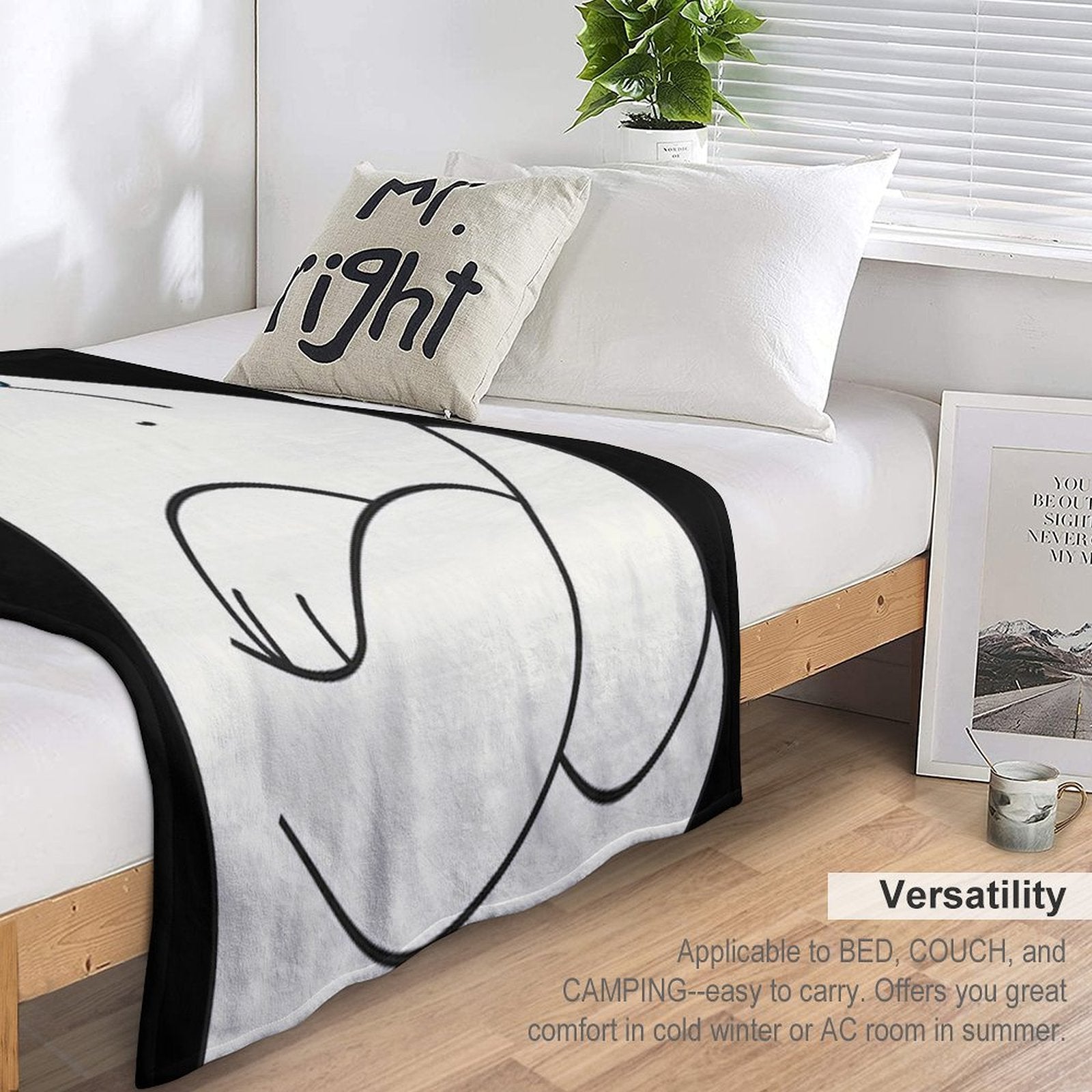 Ice Bear Travel-friendly Throw Blanket