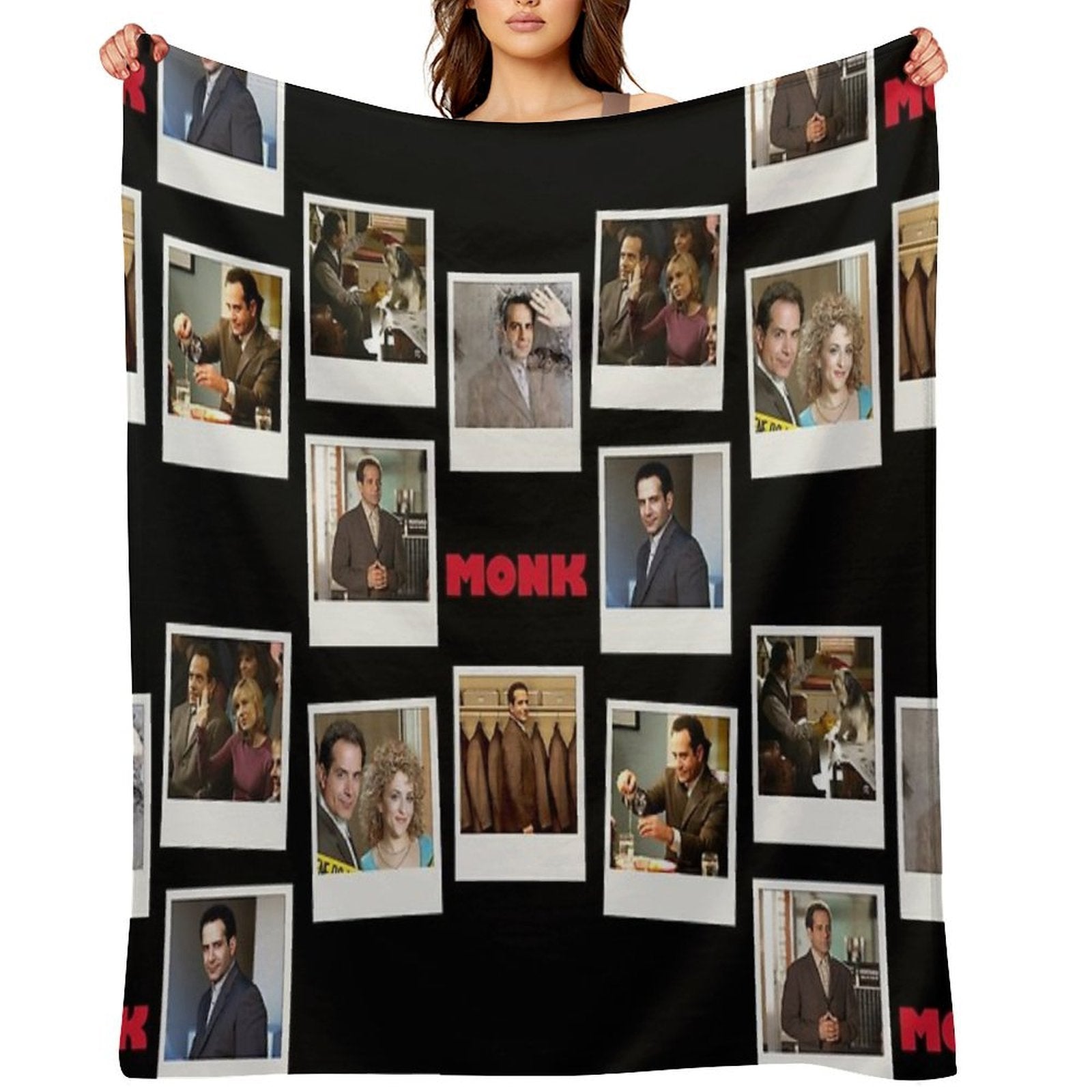 Adrian Monk Fan Collage Inspired by A Brilliant Detective Multi-functional Throw Blanket