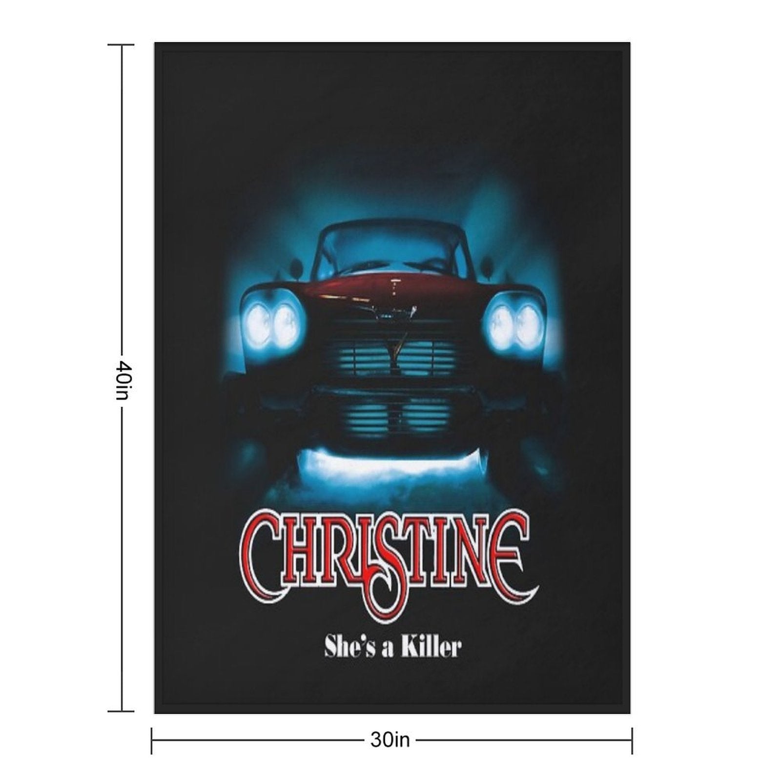 Movie Car Christine And Steven Spielberg Shrink-resistant Throw Blanket