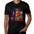 Funny Happy Hallothanksmas Skeleton For Men Women Kids  Vintage-inspired T-Shirt