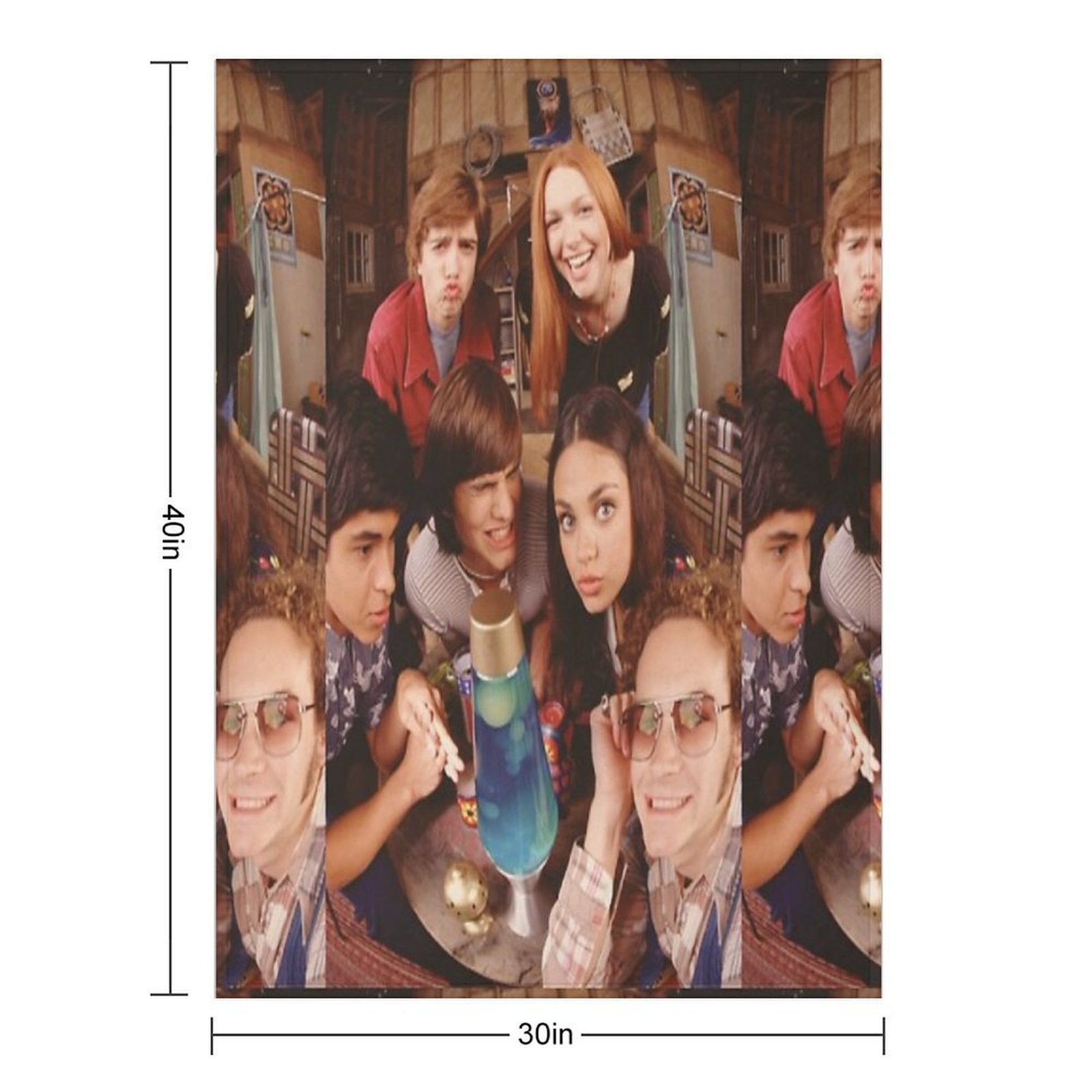 That 70s Show Fish Eye Photo Durable Throw Blanket