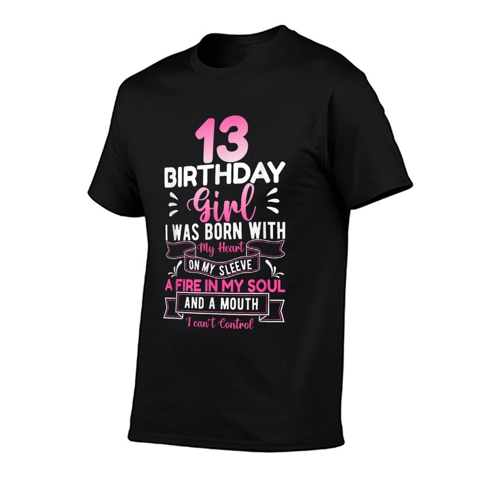 13th Birthday 13 Years Girls Funnynager Birthday  Tagless Design T-Shirt