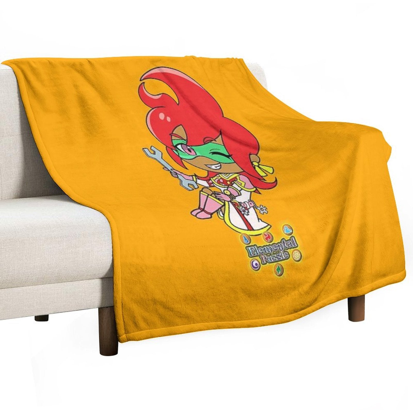 Chibi Feuket Anti-pilling Throw Blanket