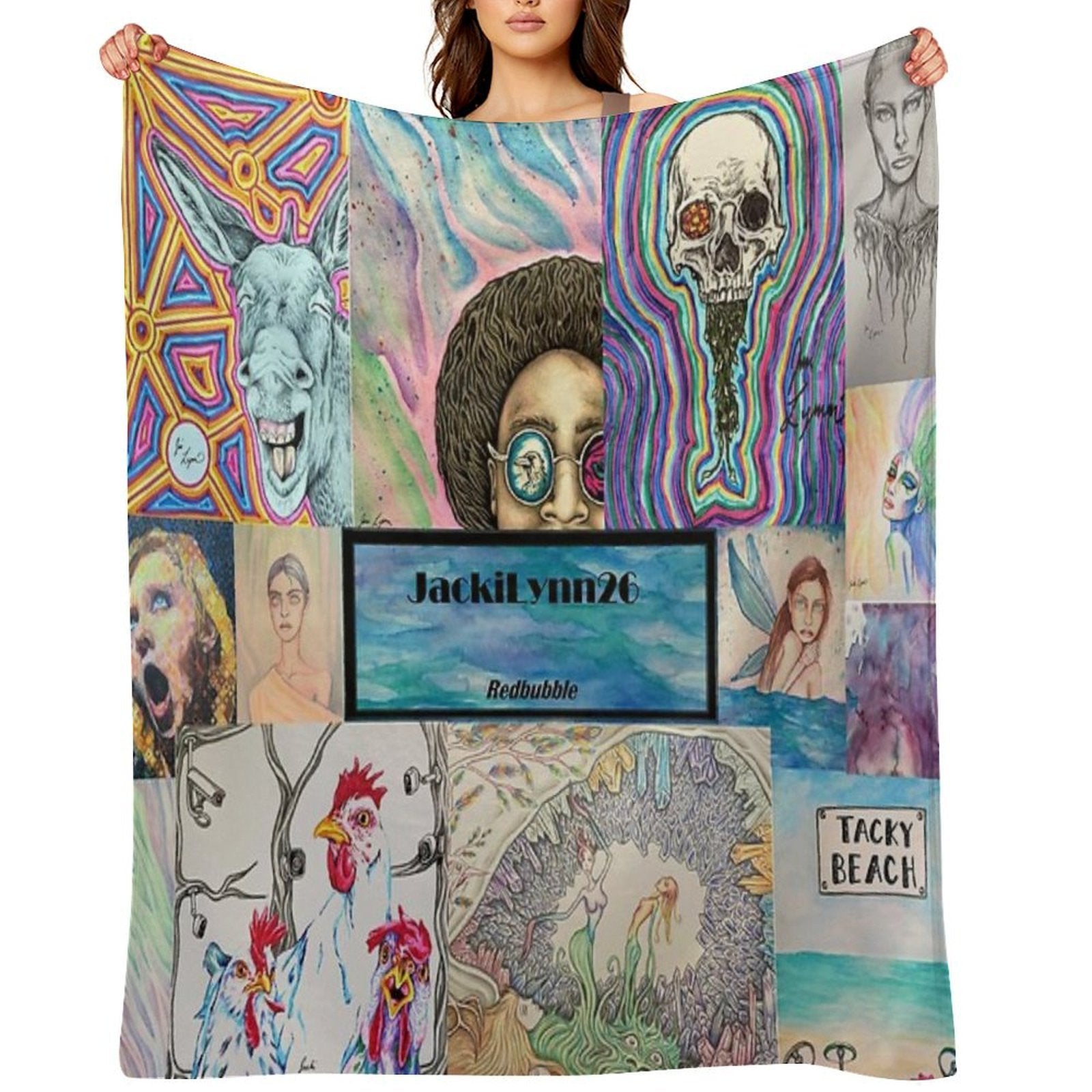 JackiLynn26 Collage Eco-conscious Throw Blanket