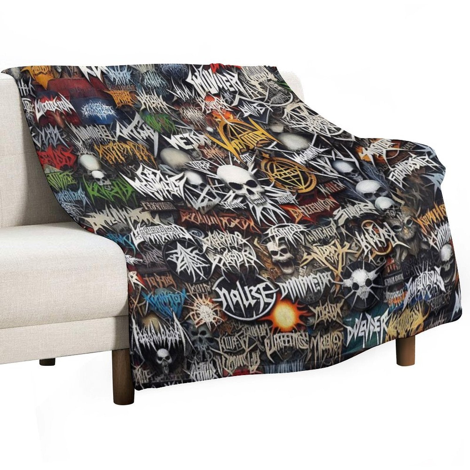 Rock Wall of Fame Shrink-resistant Throw Blanket