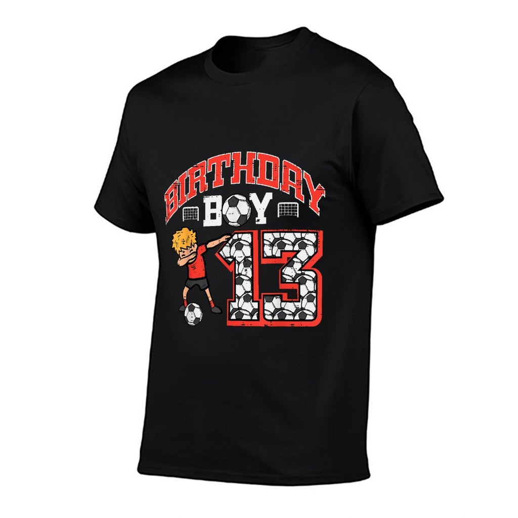 Birthday Boy 13 Soccer Dab 13th Year Old Bday Sport Boys  Graphic-printed T-Shirt