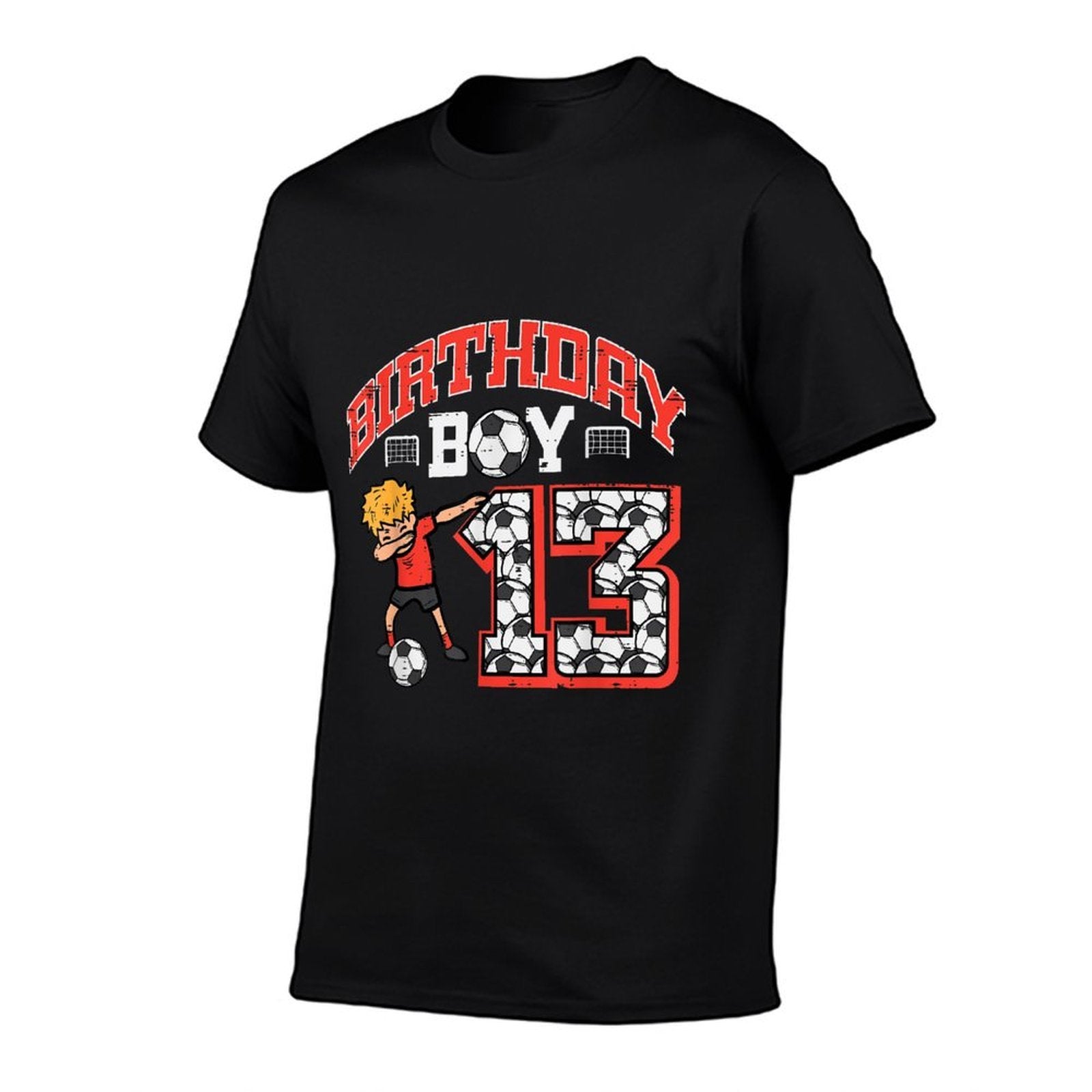 Birthday Boy 13 Soccer Dab 13th Year Old Bday Sport Boys  Graphic-printed T-Shirt