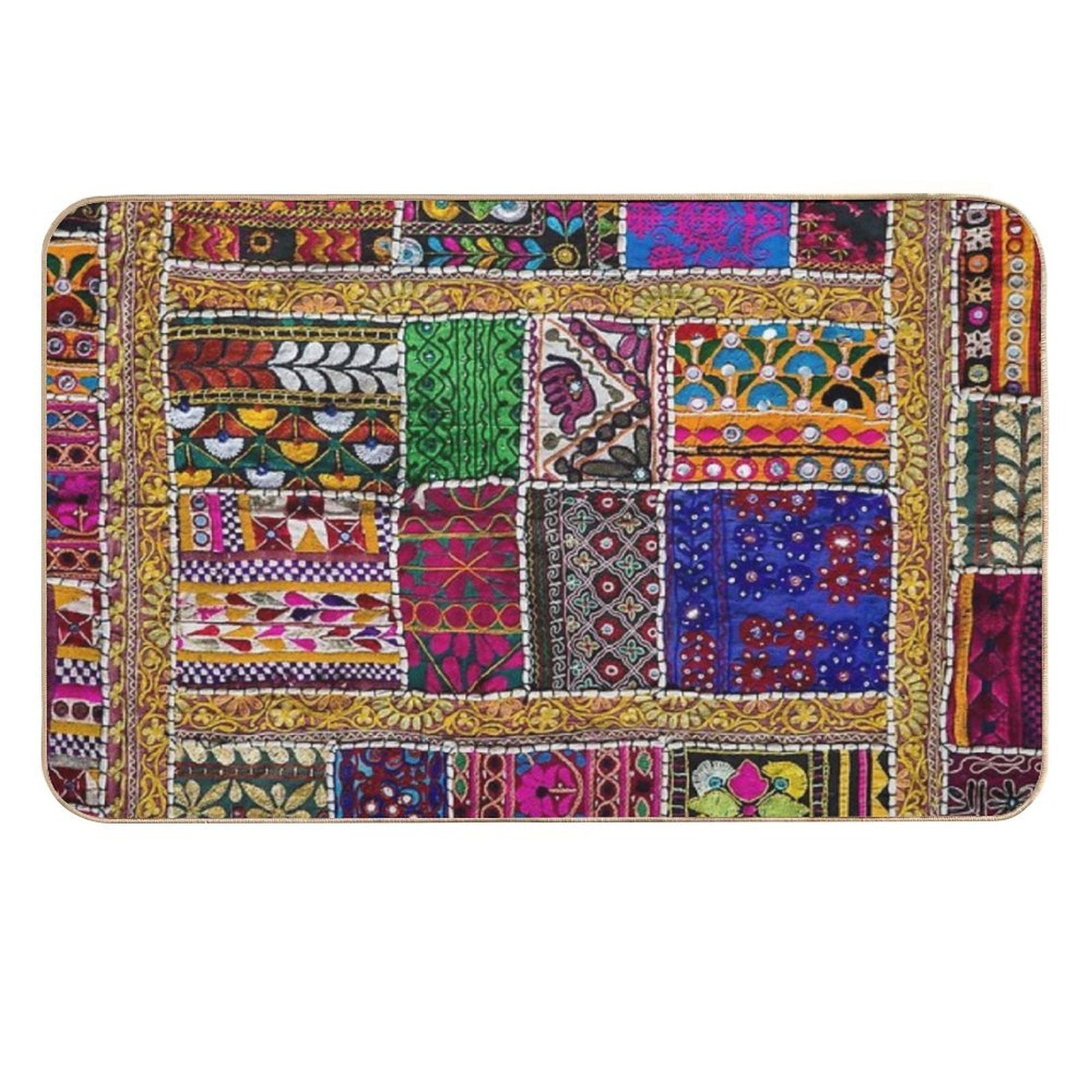 Patchwork  Odorless Bath Mat