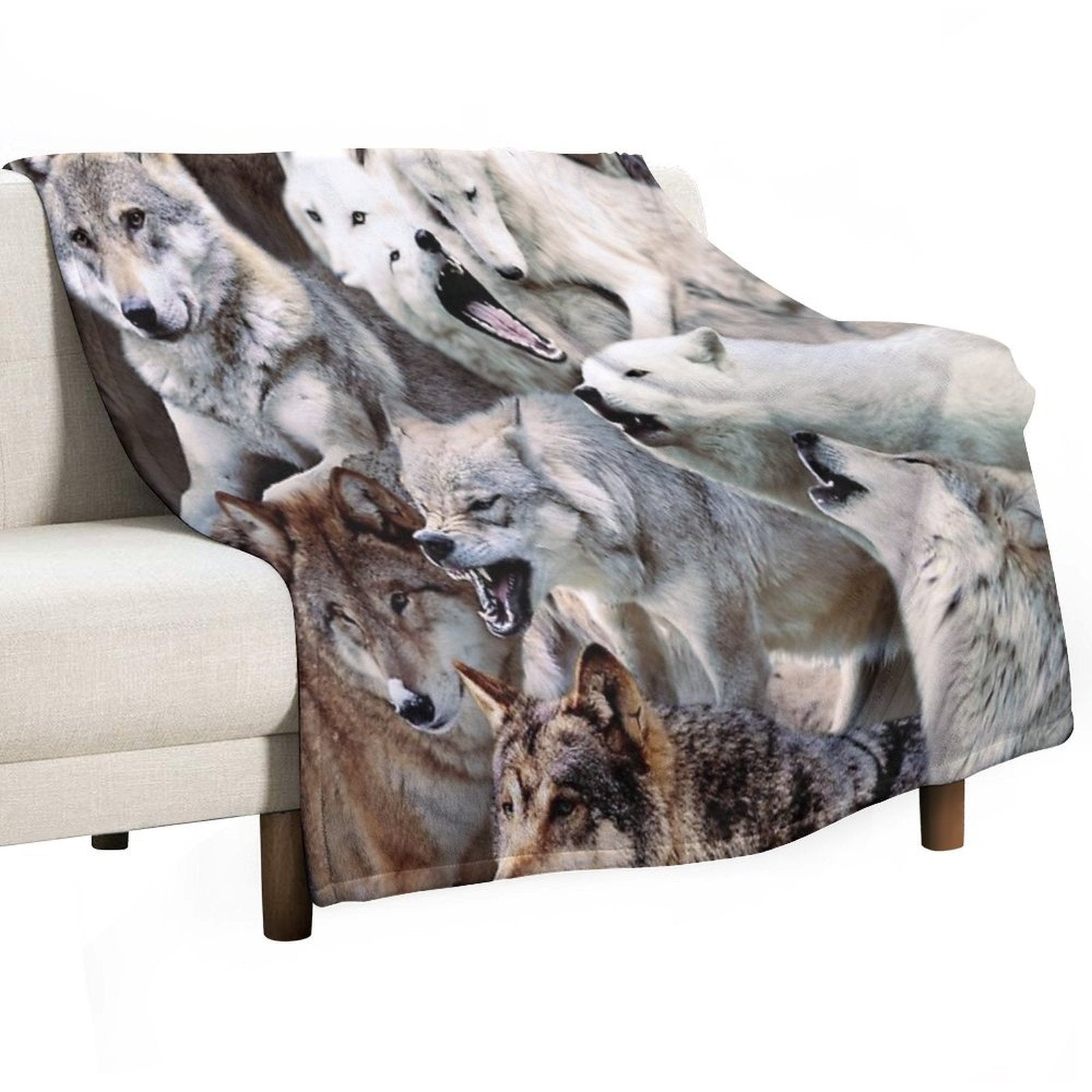 Wolves All-season Throw Blanket