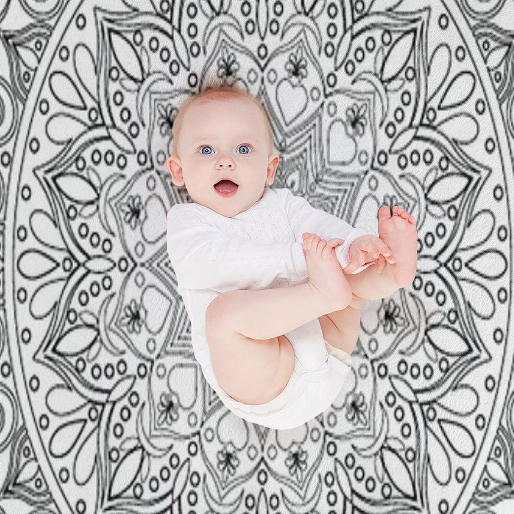 Golden Mandala Premium Throw Blanket