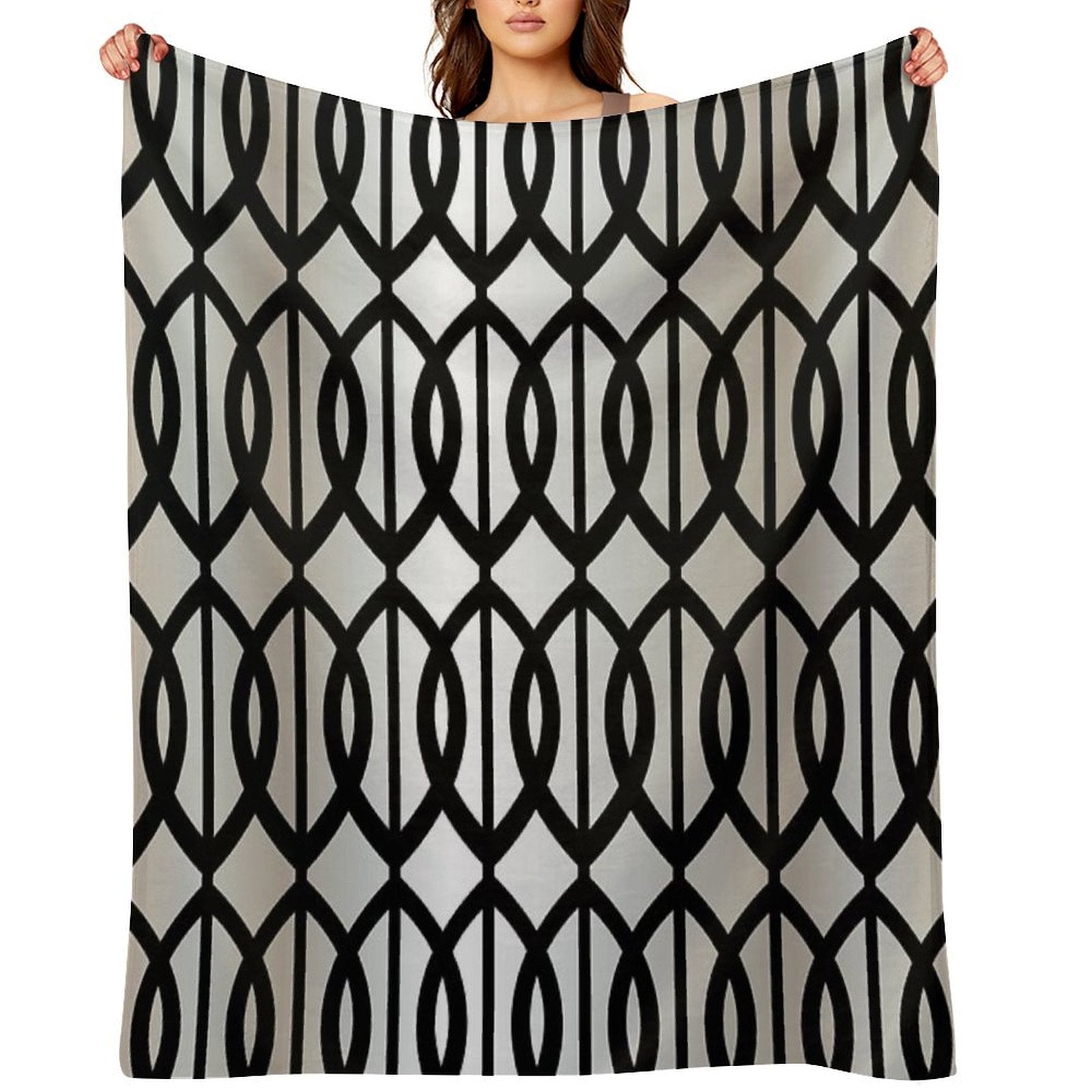 Geometric Decorative Pattern  11 Premium Throw Blanket