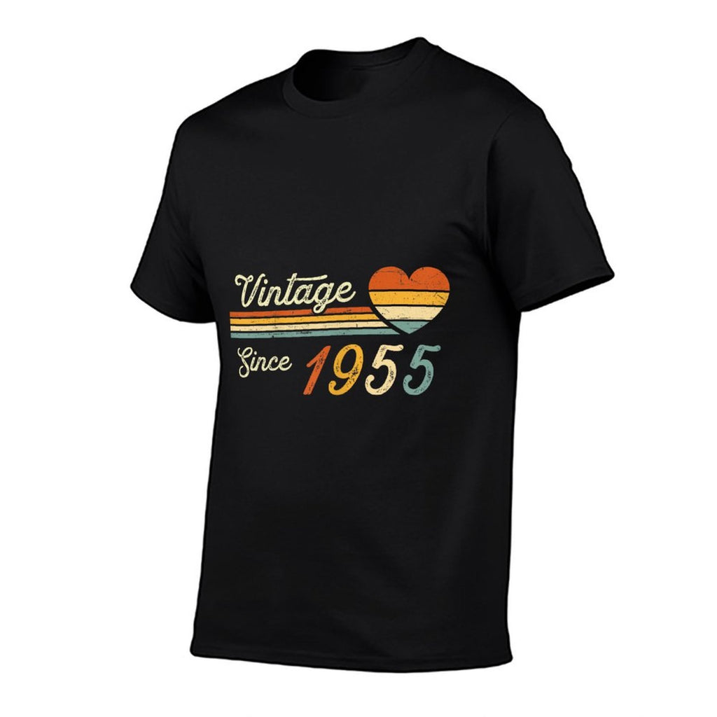Vintage Born in 1955 Birthday Ladies  Cotton T-Shirt