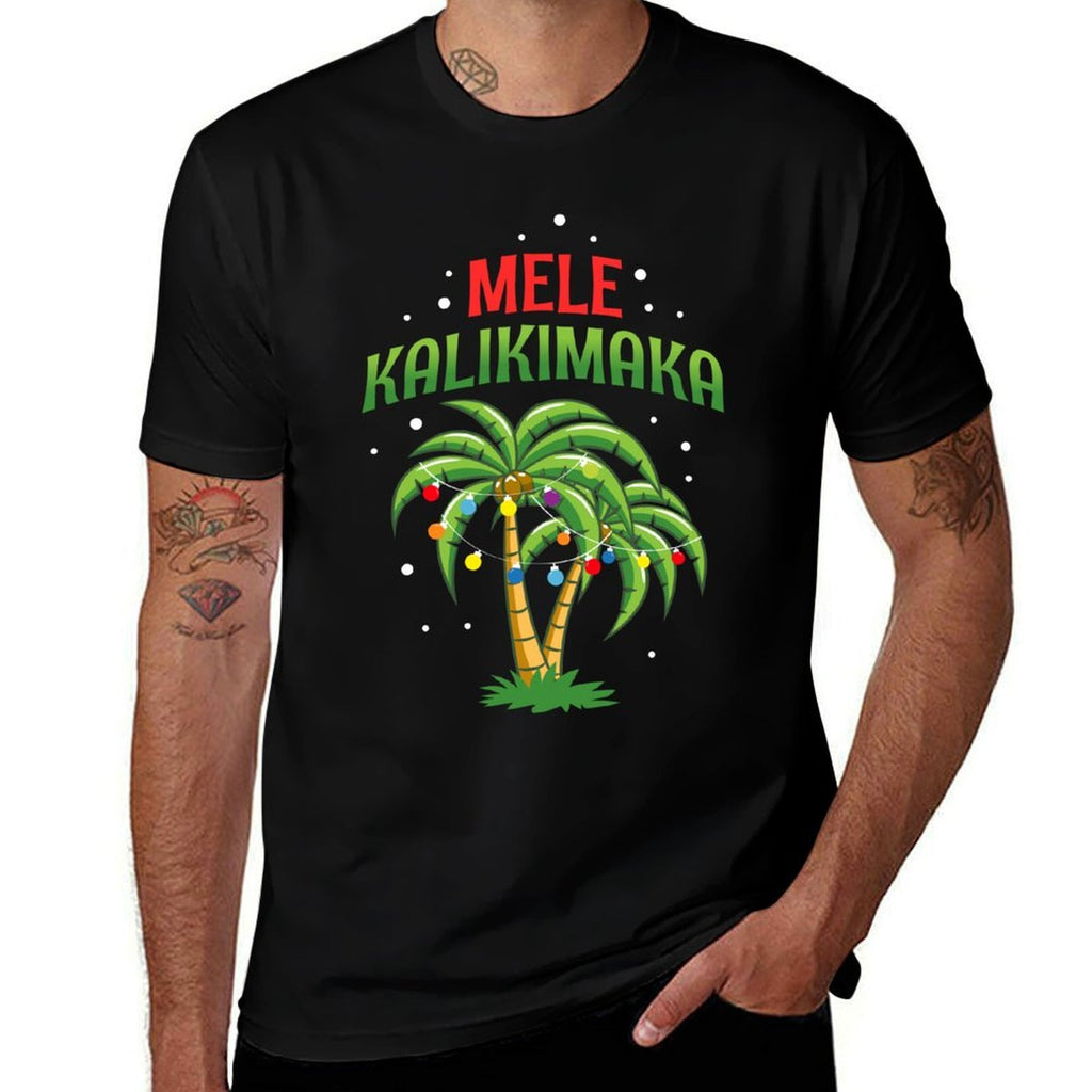 Mele Kalikimaka Hawaiian Christmas  Relaxed-fit T-Shirt