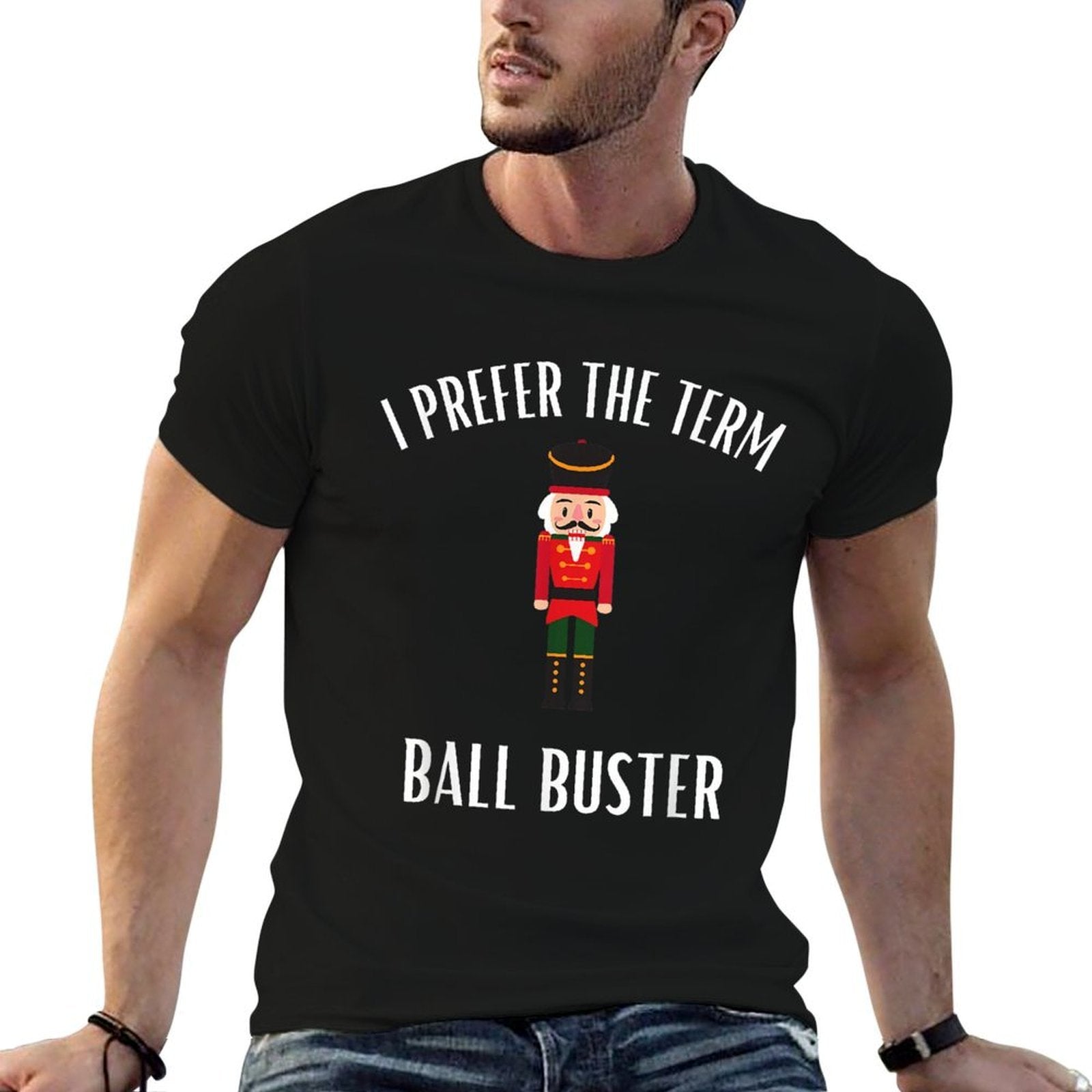 Funny Christmas Nutcracker- Ball Buster Funny Mens Christmas  Soft T-Shirt