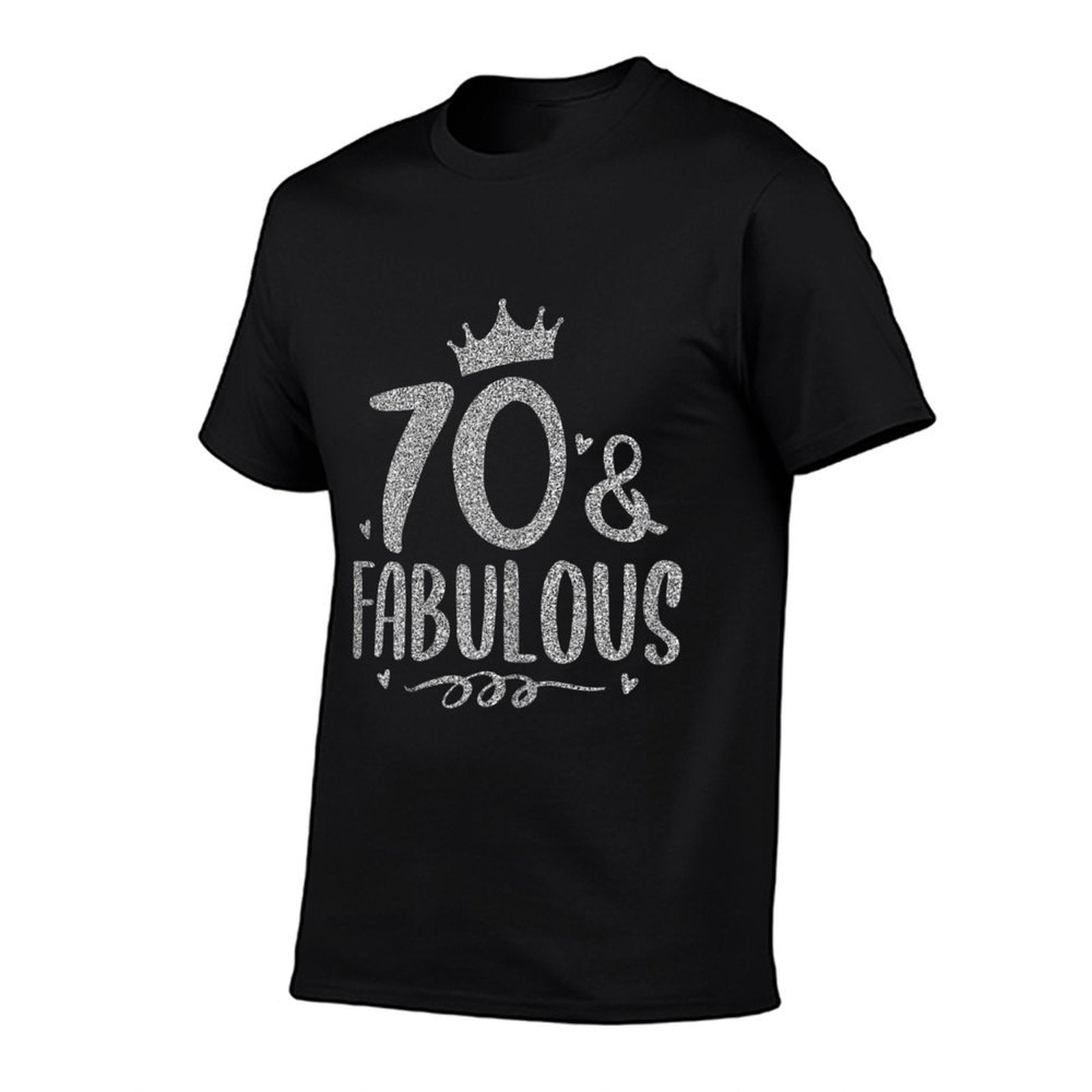 Womens 70 Years Old And Fabulous 70th Birthday  Cotton T-Shirt