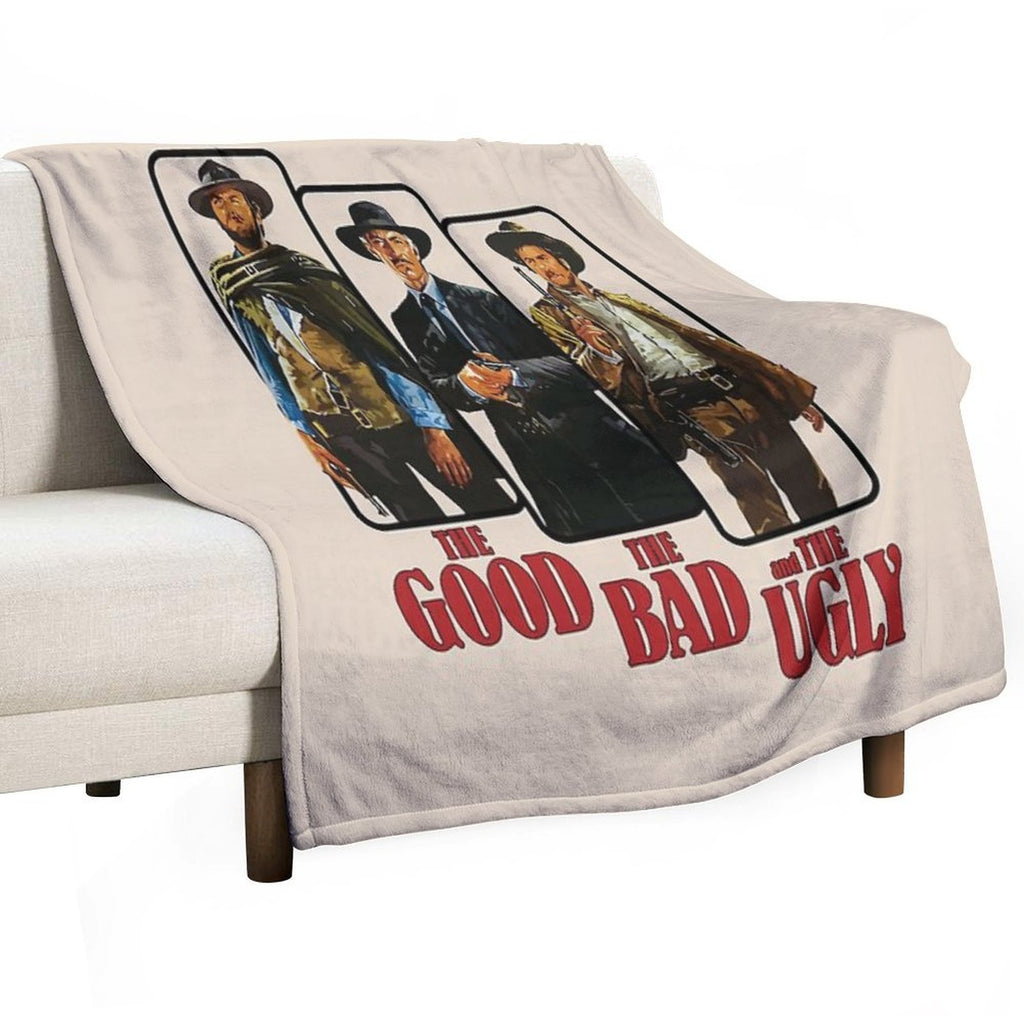 The Good The Bad And The Ugly Poster Graphic Velvety-soft Throw Blanket