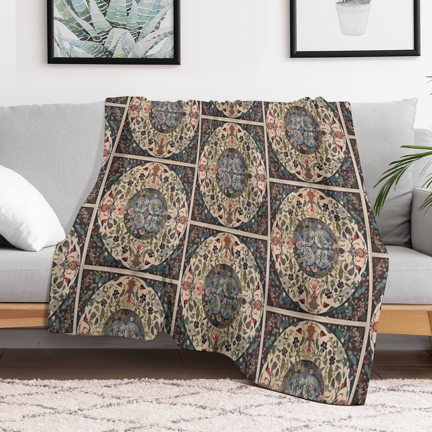 Vintage Art And Craft Styles Gift-ready Throw Blanket
