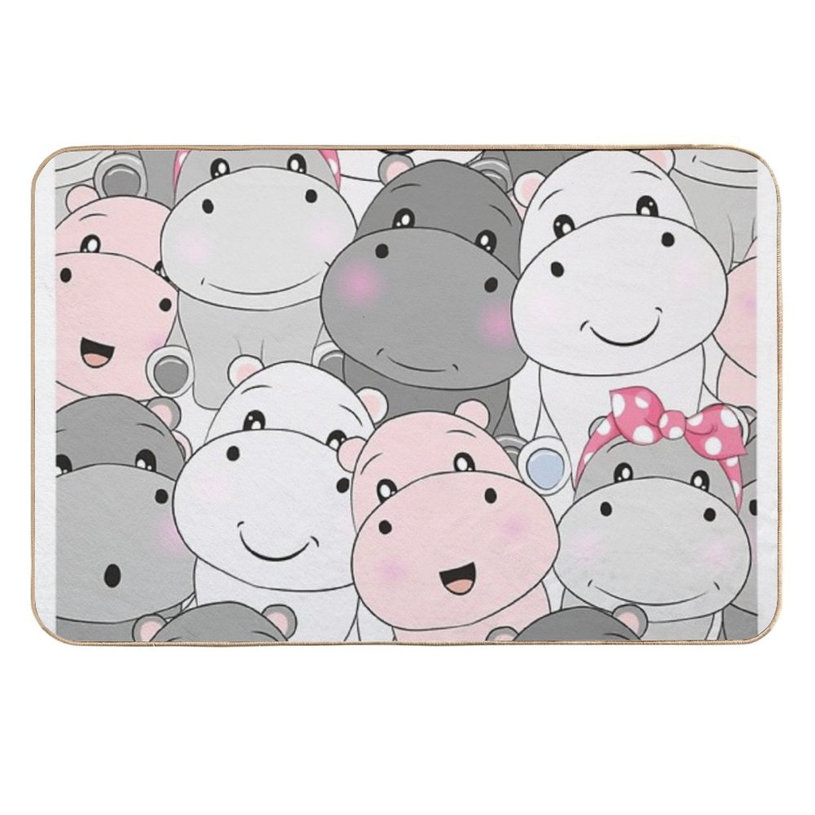 Hippo Baby  Fade-Resistant Bath Mat