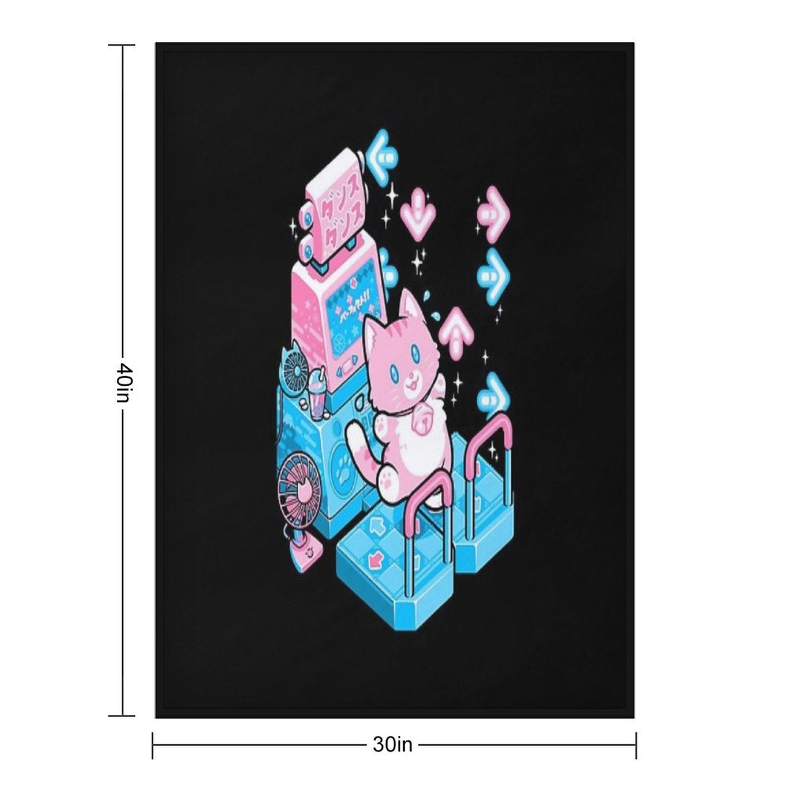 Dance Kitty Multi-functional Throw Blanket
