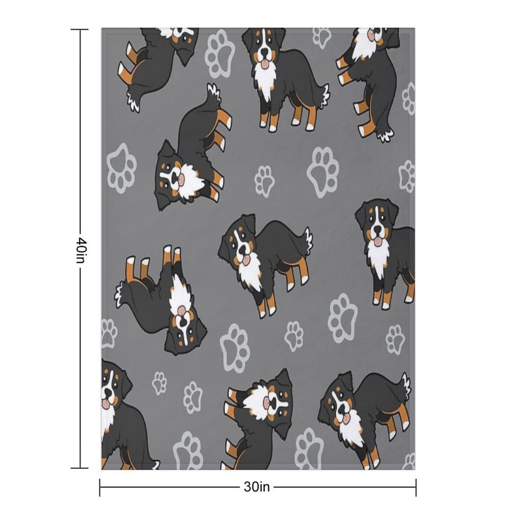 Bernese Mountain Dog. Eco-conscious Throw Blanket