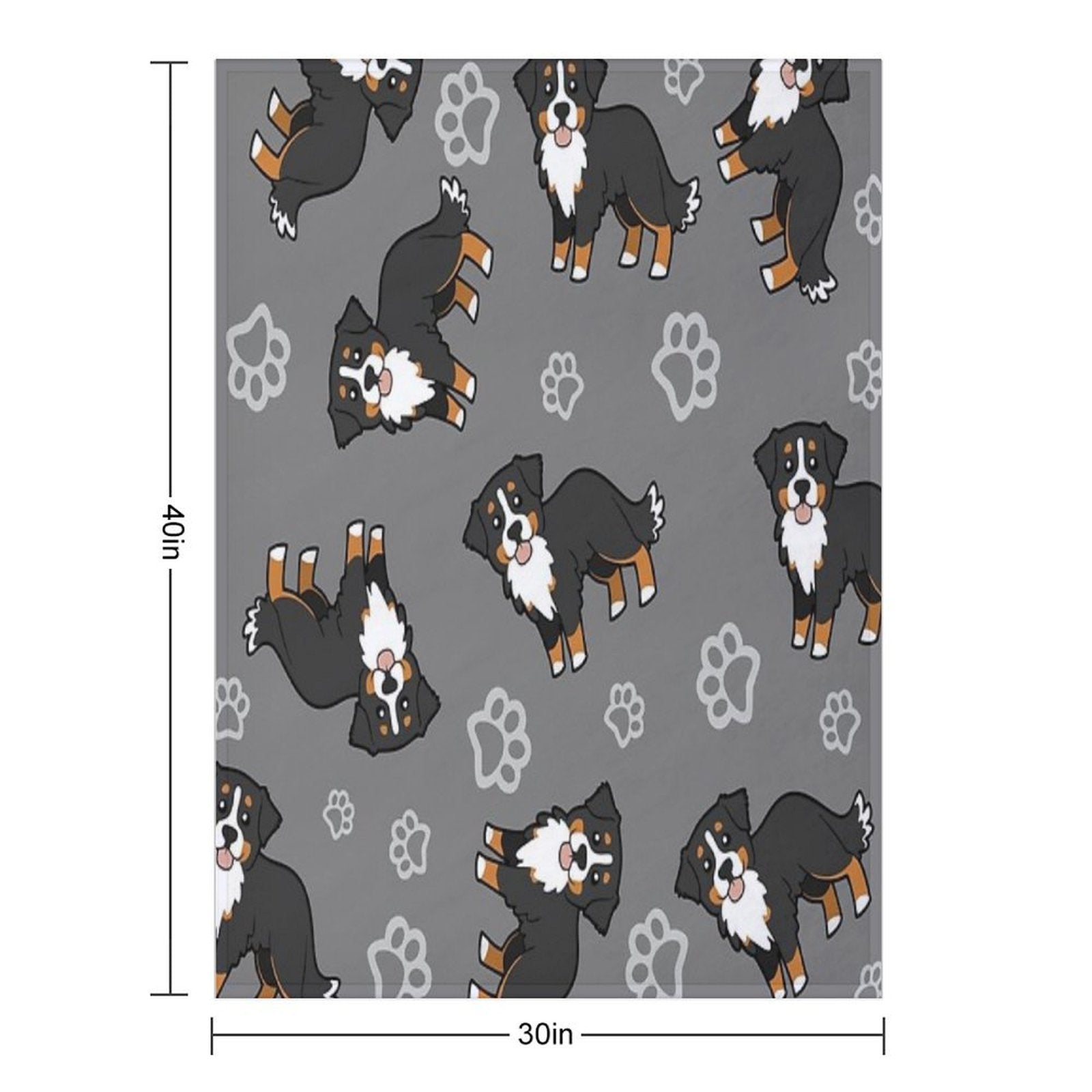 Bernese Mountain Dog. Eco-conscious Throw Blanket