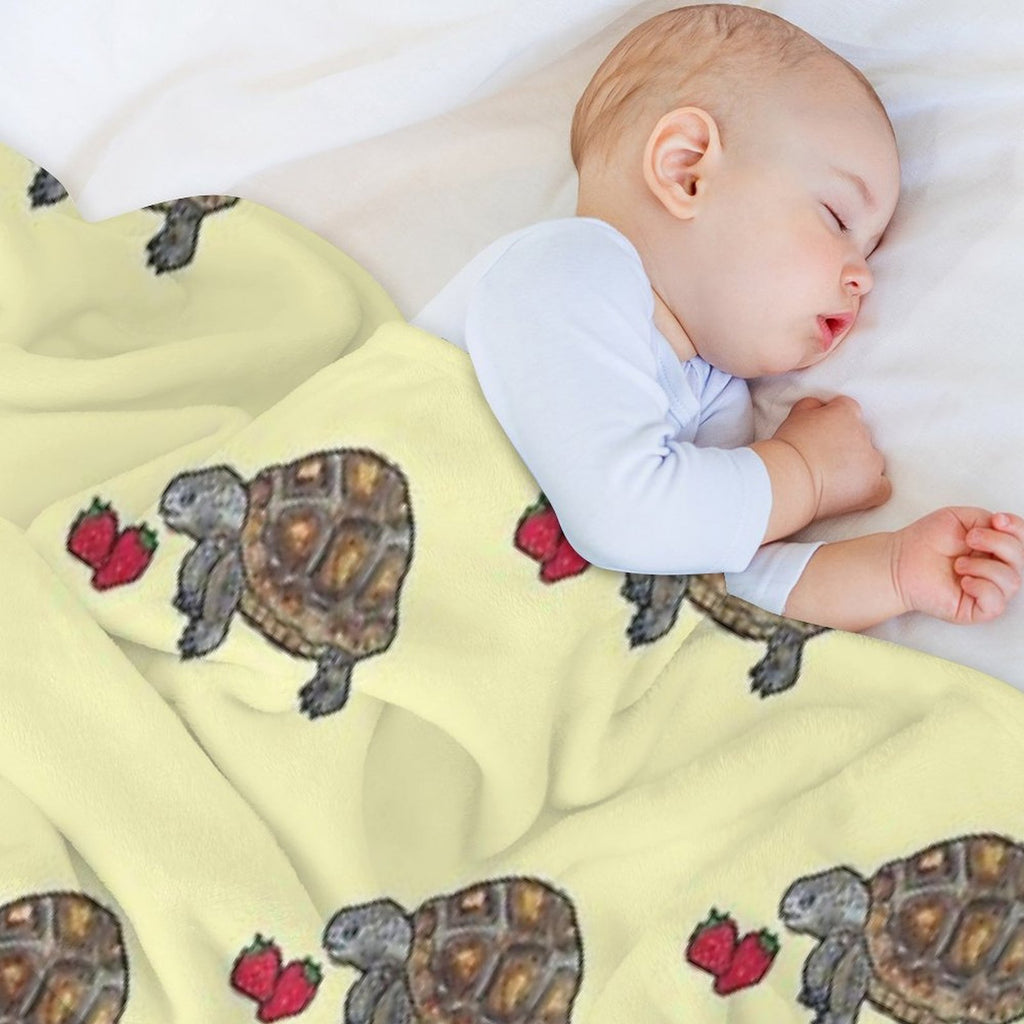 Happy Tortoise Sustainable Throw Blanket
