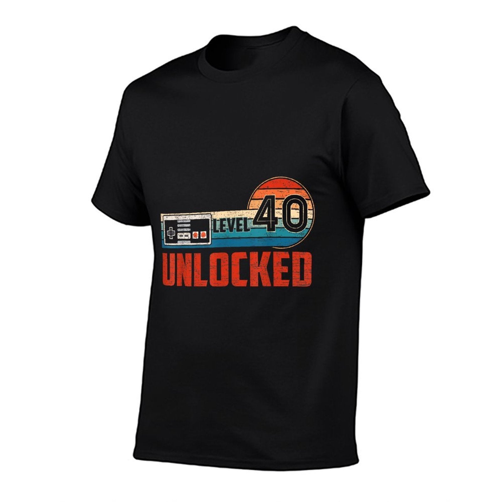 40 Birthday Gift Unlocked Level 40 Vintage Game Controller  Eco-friendly Material T-Shirt
