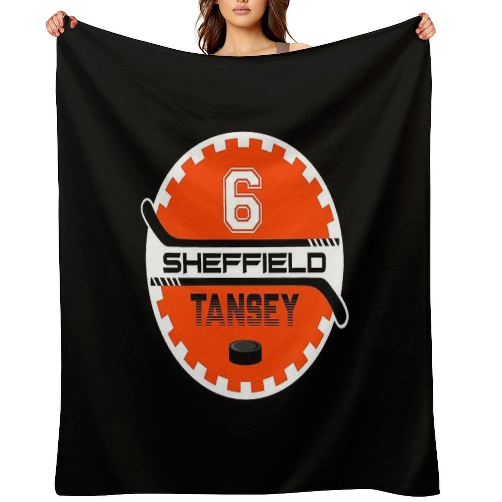 Sheffield Steelers Ice Hockey Cog - 6 Tansey Plush Throw Blanket