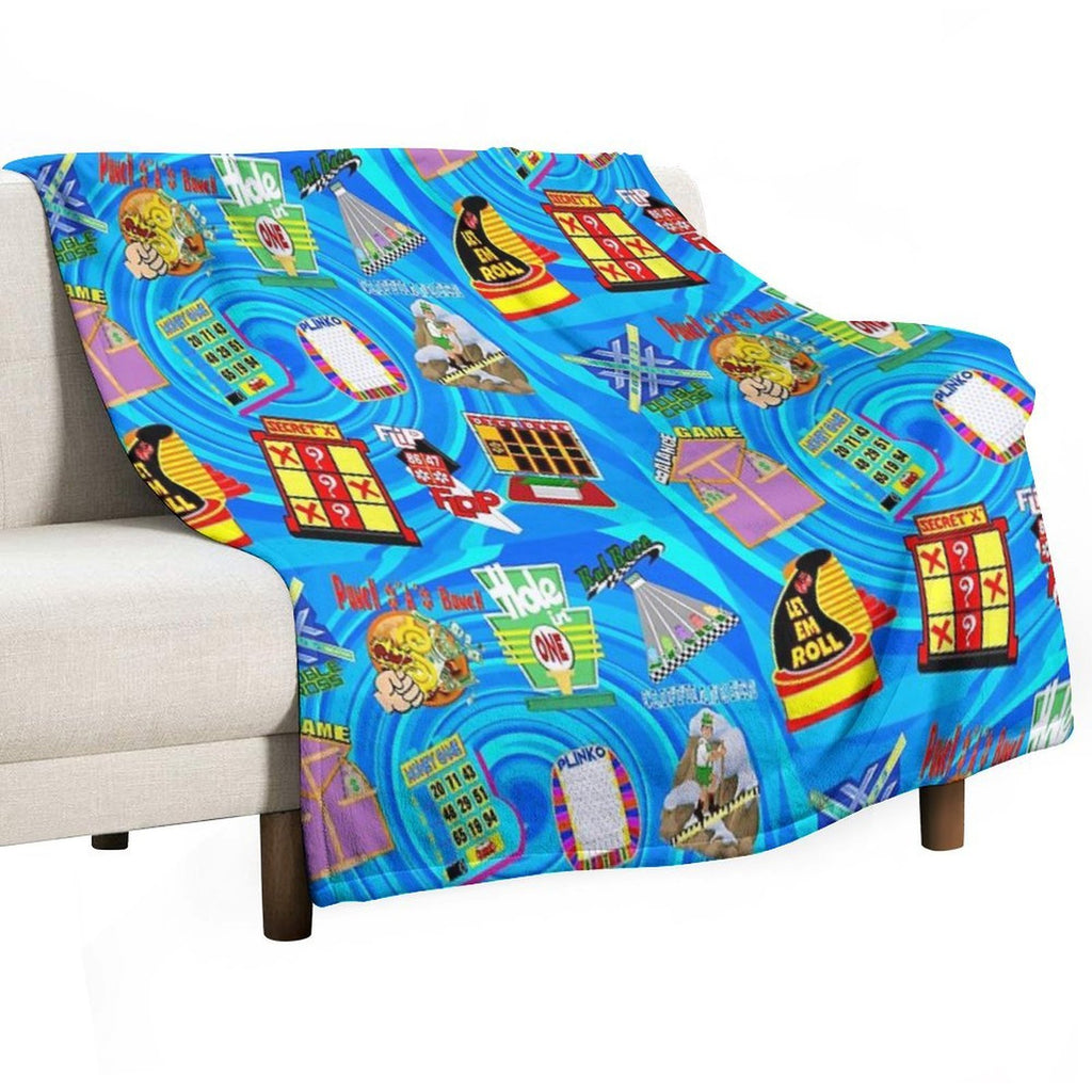 TV Game Show Contestant - TPIR (The Price Is...) Gift-ready Throw Blanket