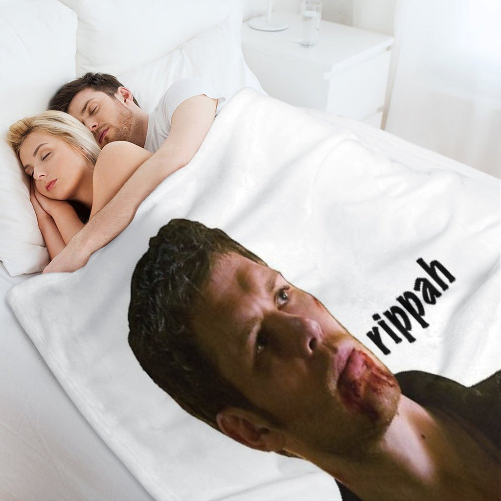 Klaus Mikaelson “rippah” Sustainable Throw Blanket