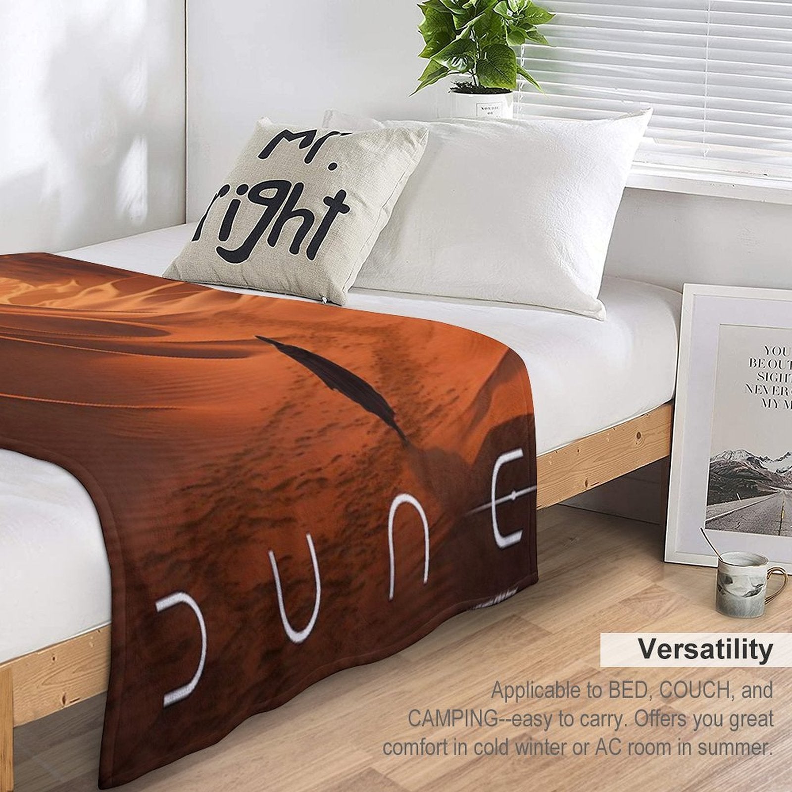Dune 2020 Fan Art Machine-washable Throw Blanket