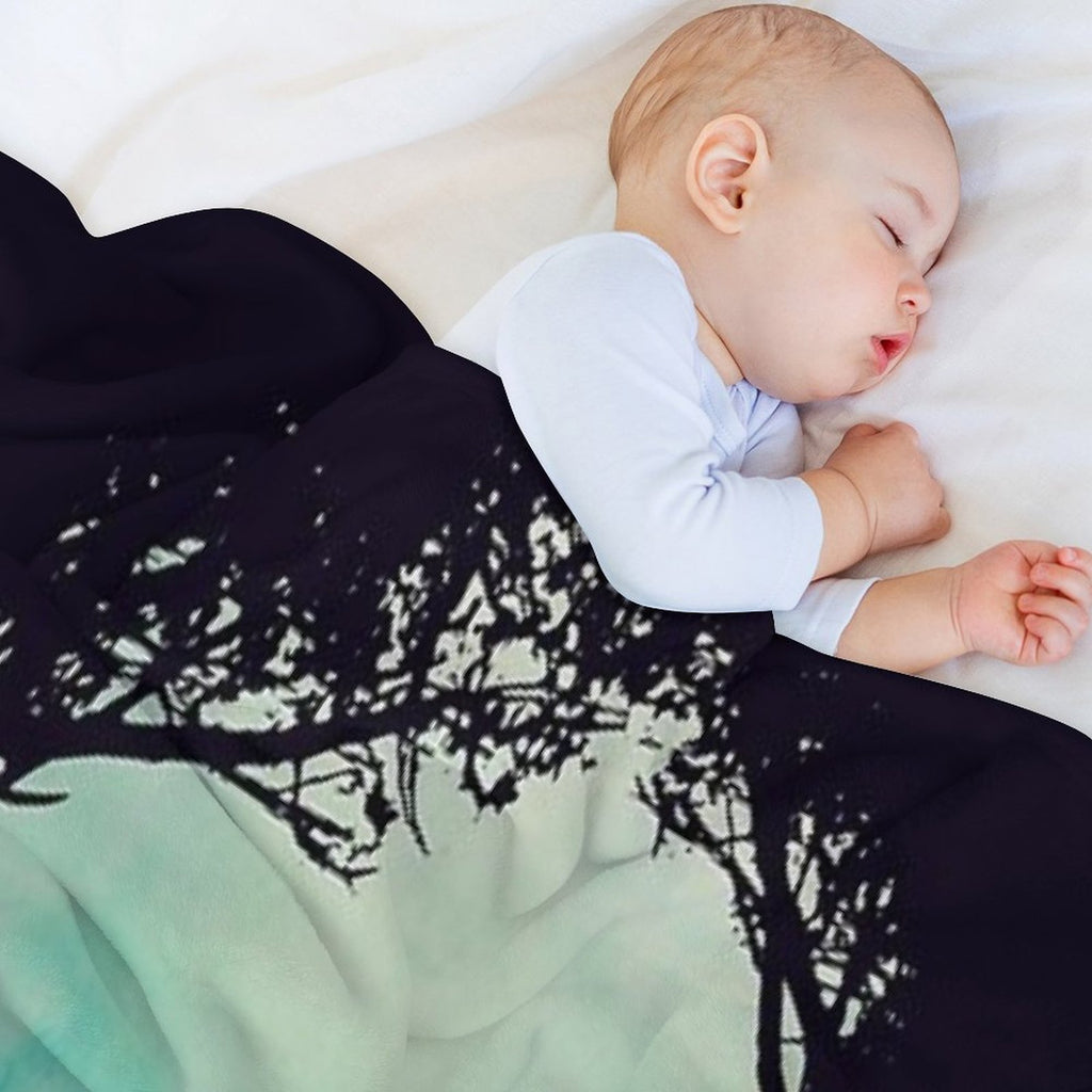 Deep in The Forest Anti-pilling Throw Blanket
