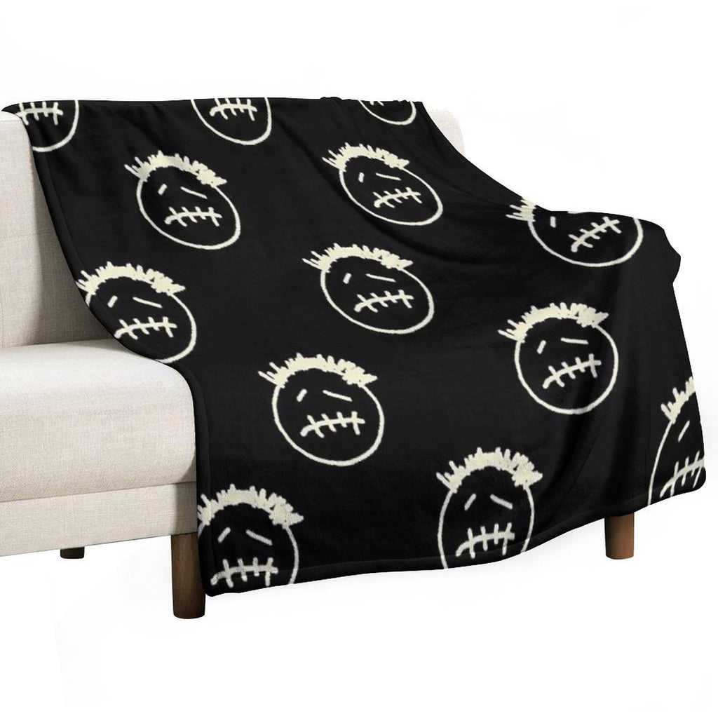 Cactus Jack Face Machine-washable Throw Blanket