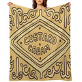 Custard Cream British Biscuit Comfort Throw Blanket