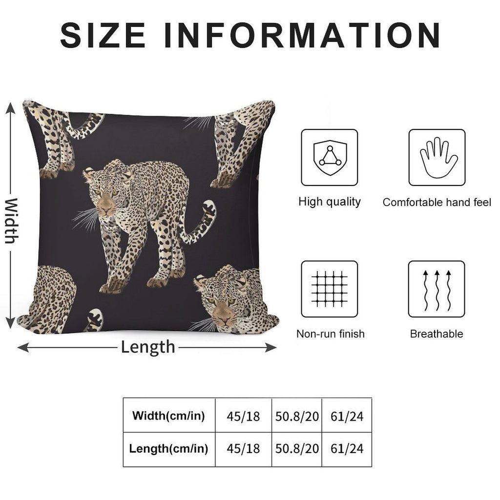 Leopard Soft Warmth Comfort Throw Pillow