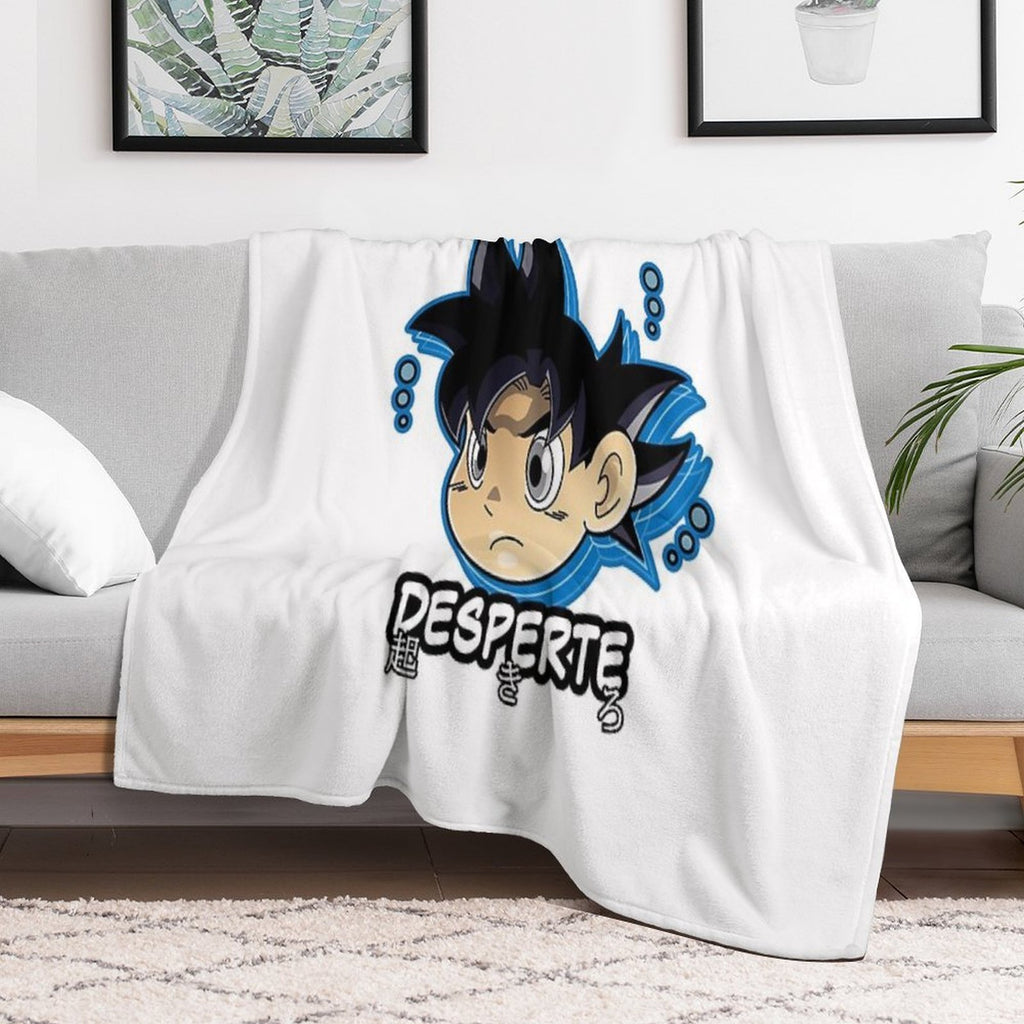 Chibi Ultra Instinct Goku Comfort Throw Blanket