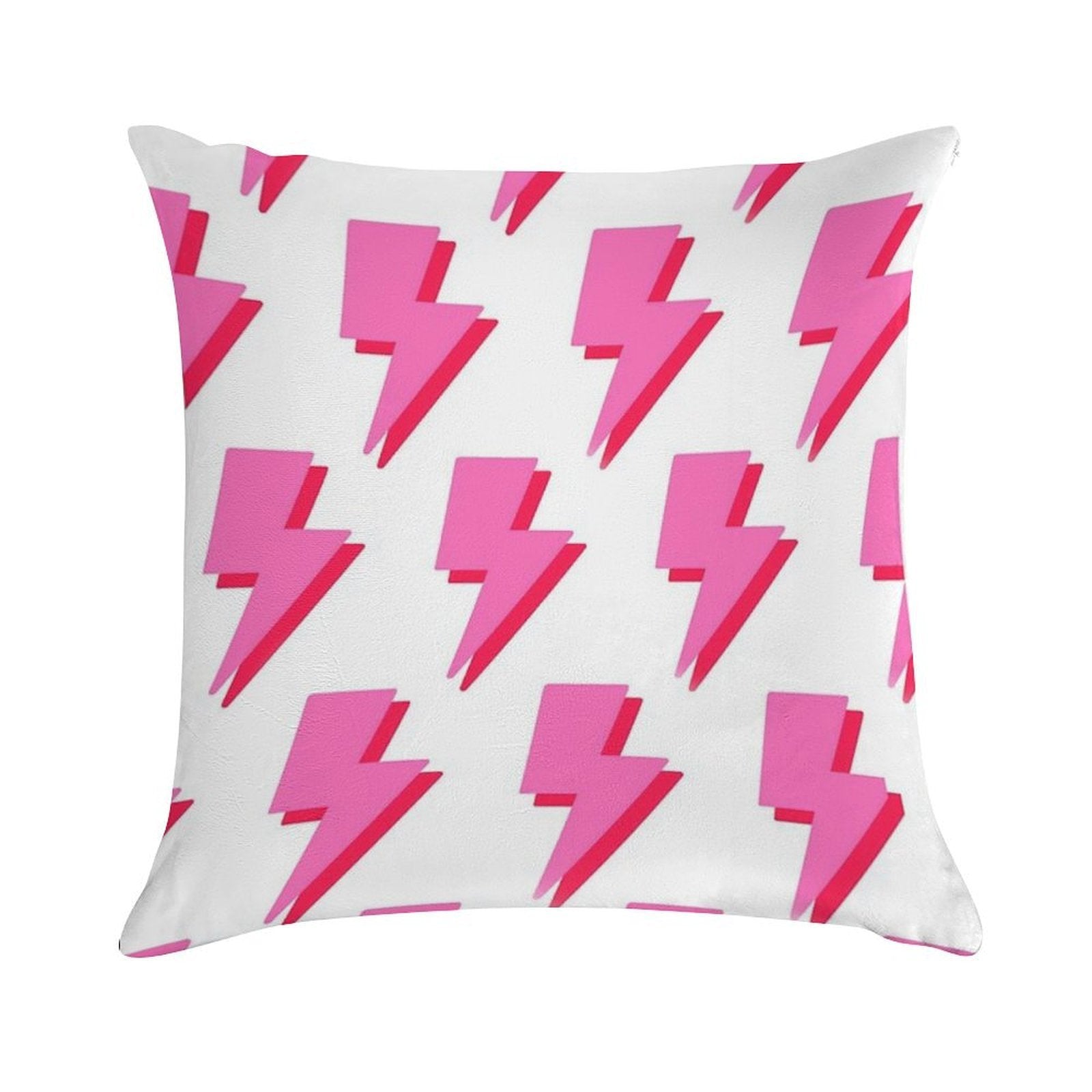 Preppy Lightning Bolts Soft Ultra-Soft Texture Throw Pillow