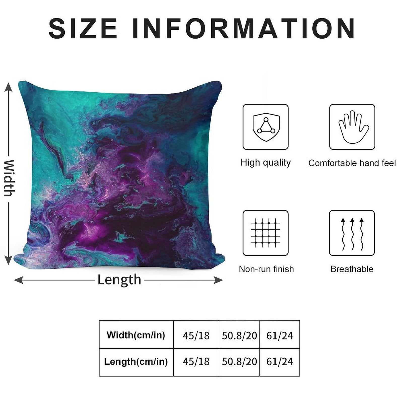 Nebulous Soft Fade-Resistant Throw Pillow