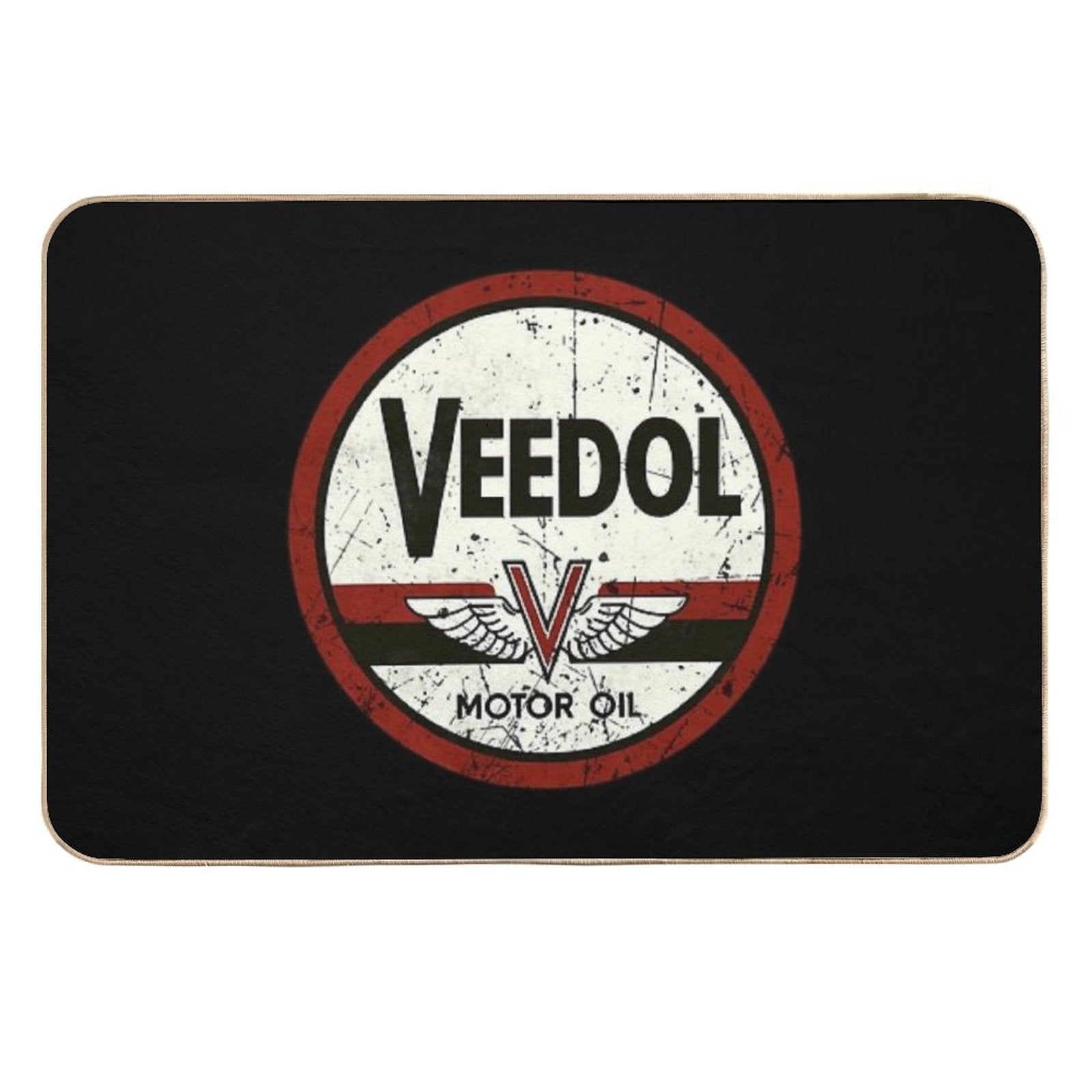 Veedol Vintage Oil Company  Easy To Clean Bath Mat