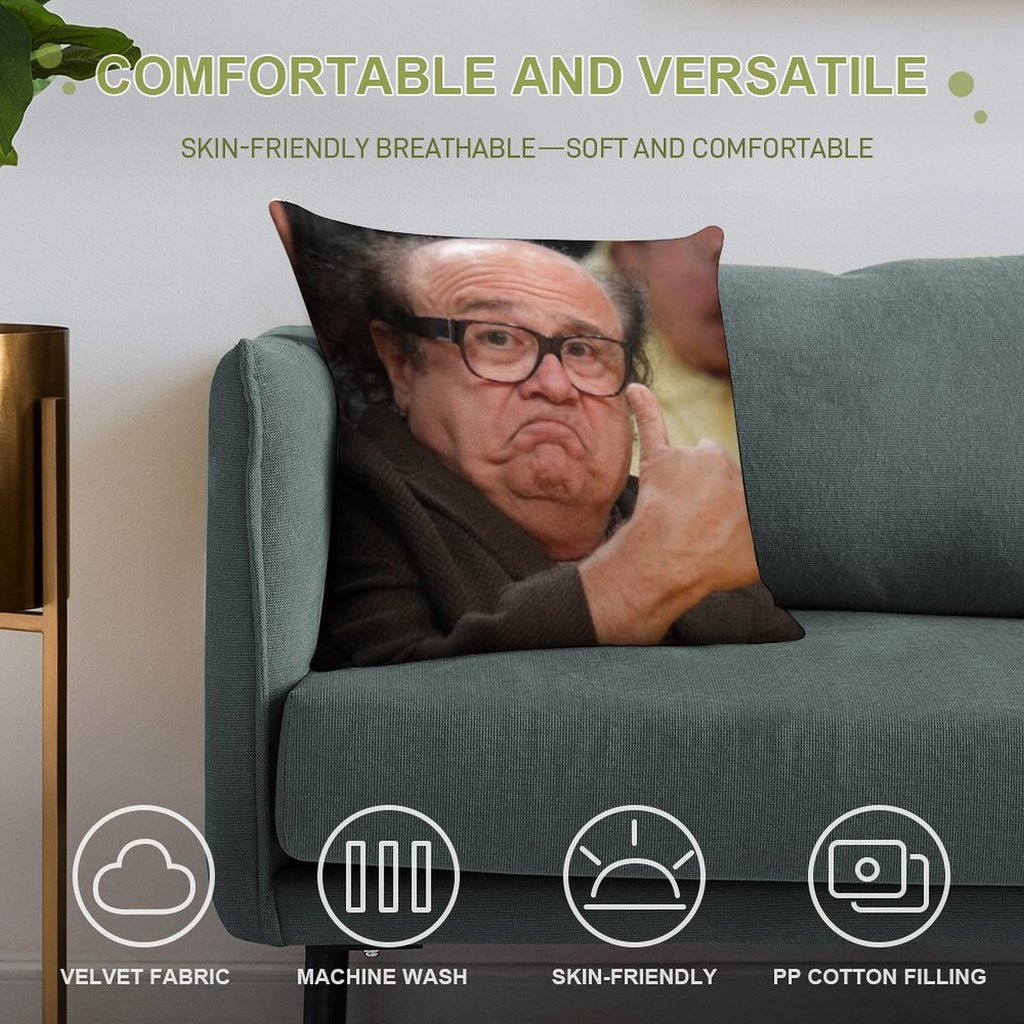 Danny Devito Approves Soft Multiple Sizes Throw Pillow