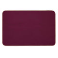 Burgundy Solid.  Dirt-Trapping Bath Mat