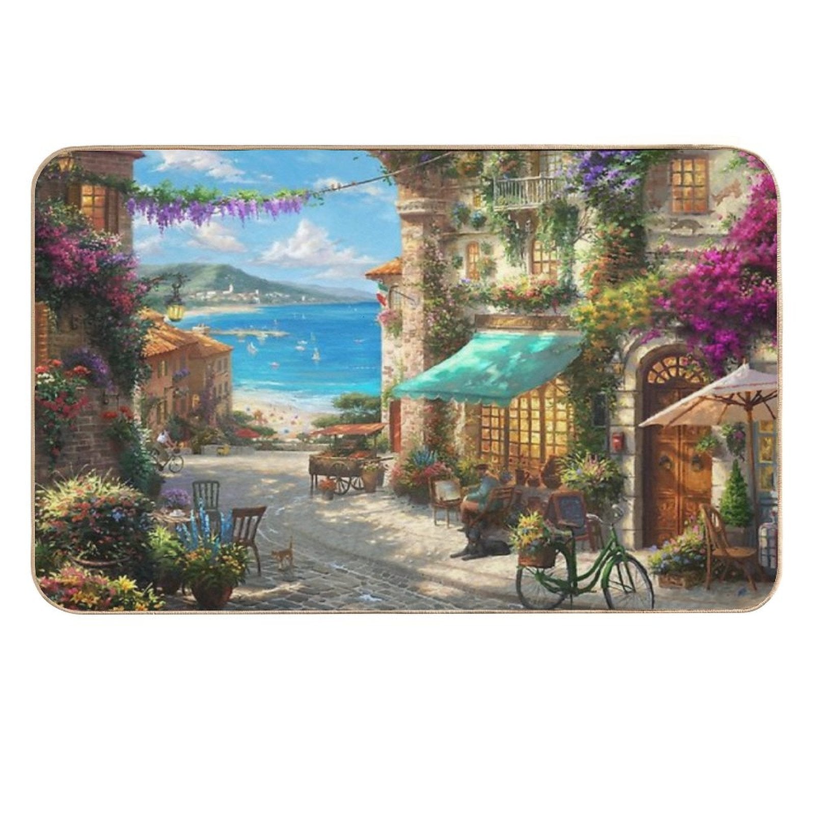 Italian Rug  High-Traffic Bath Mat