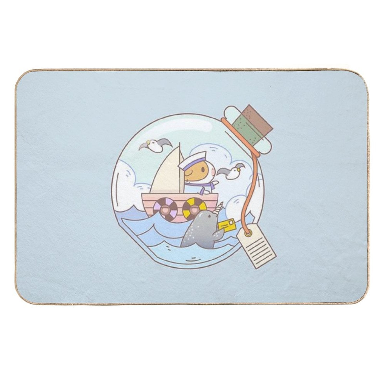 Bubu The Guinea Pig, A Jar of Adventure  Toxin-Free Bath Mat