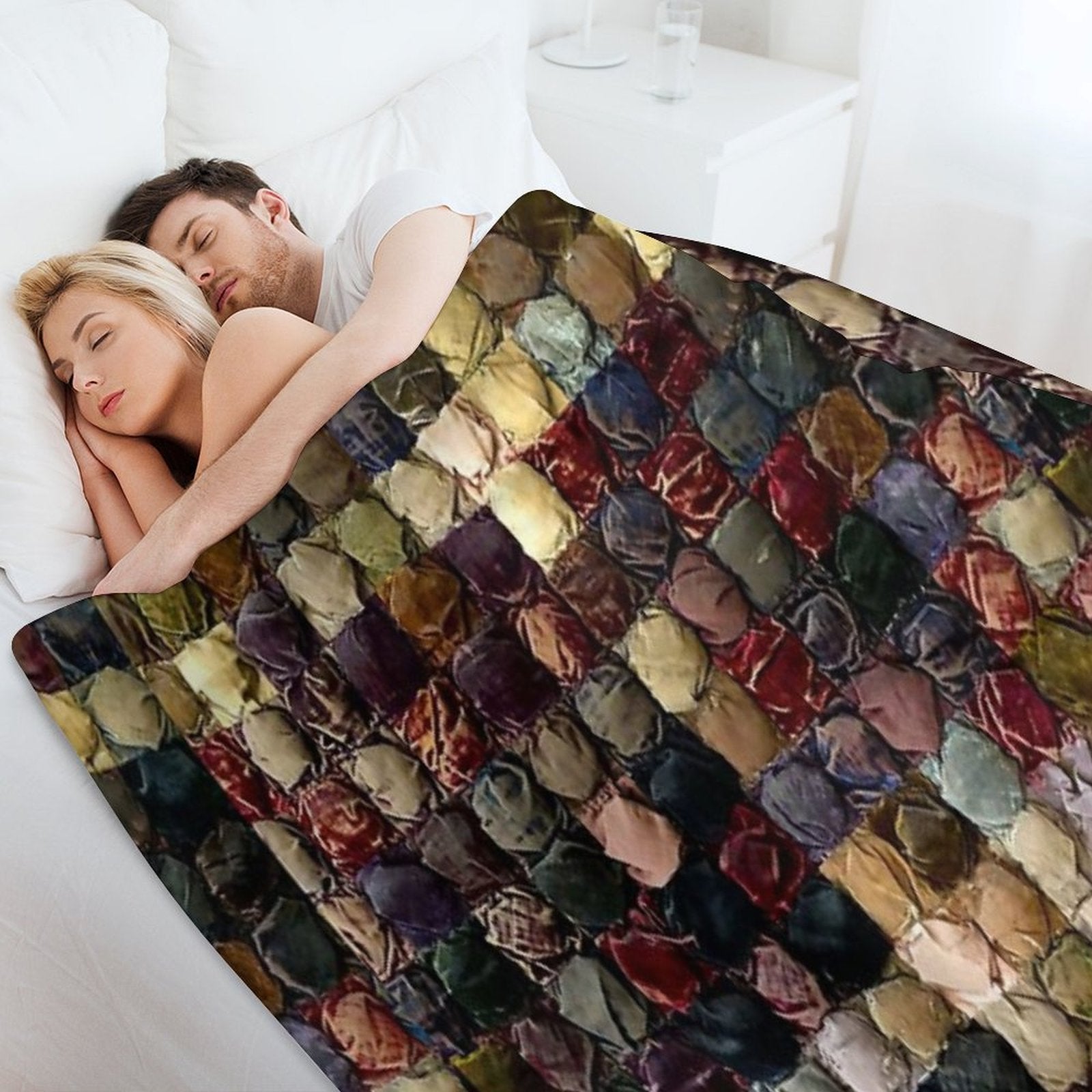 Great Grandmother's Velvet Quilt Quick-dry Throw Blanket